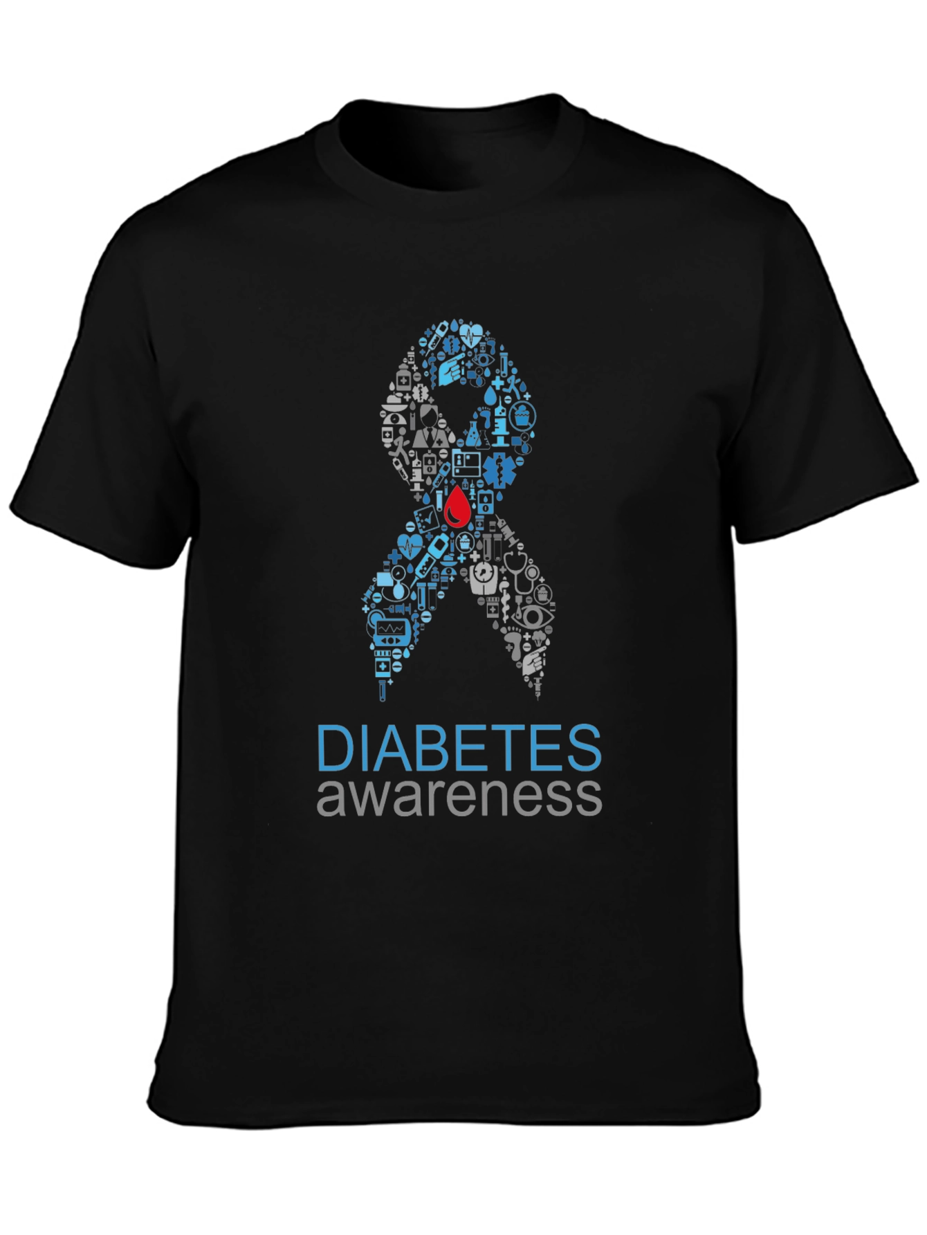 Diabetes Awareness Ribbon T-Shirt