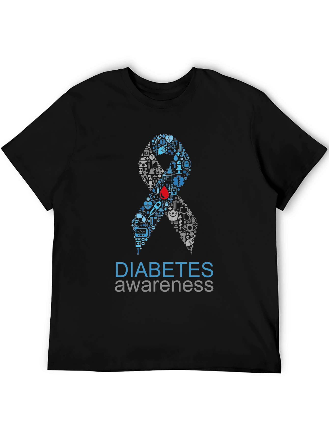 Diabetes Awareness Ribbon T-Shirt