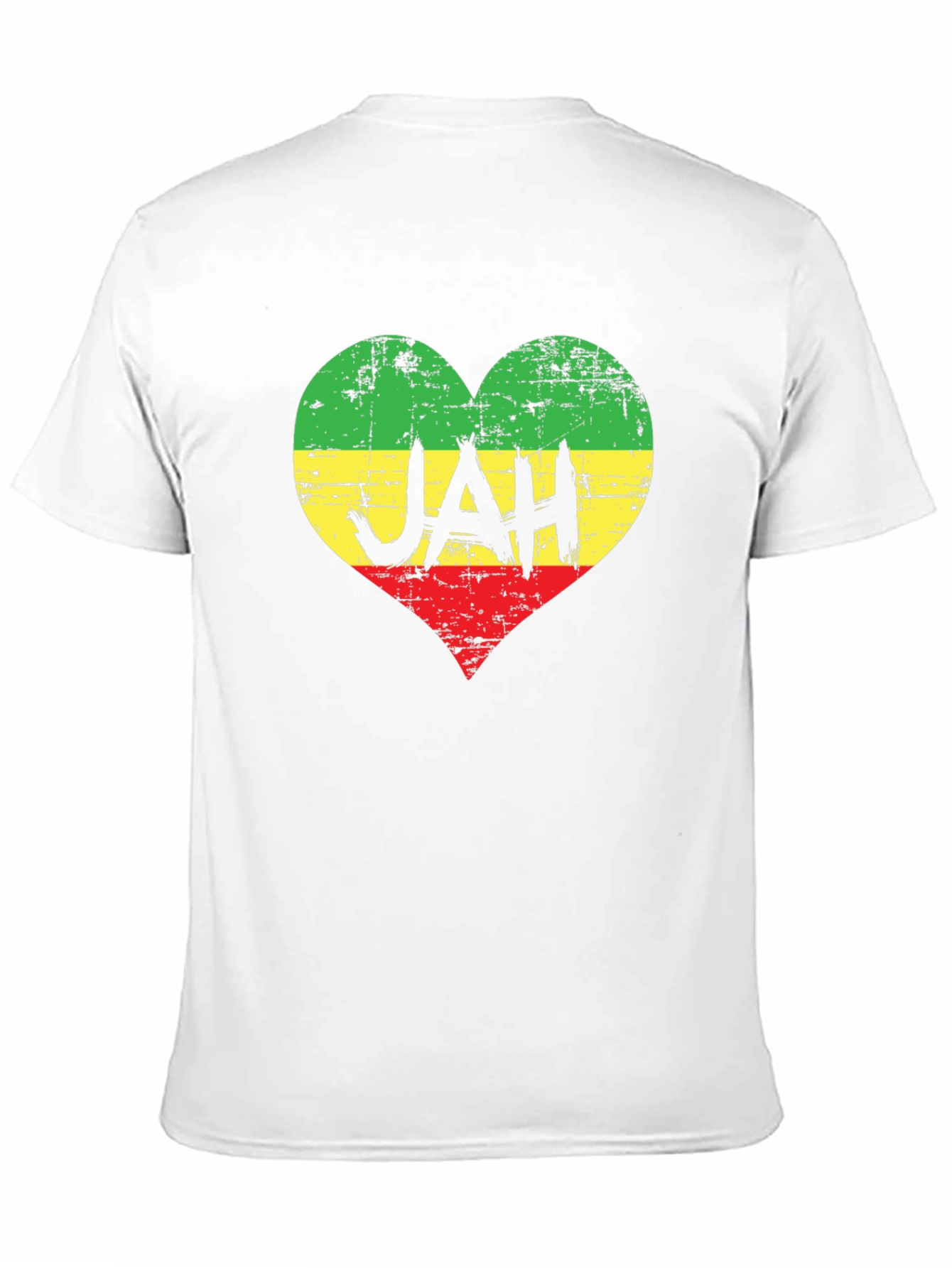 Rasta Heart JAH T-Shirt - Reggae Vibe