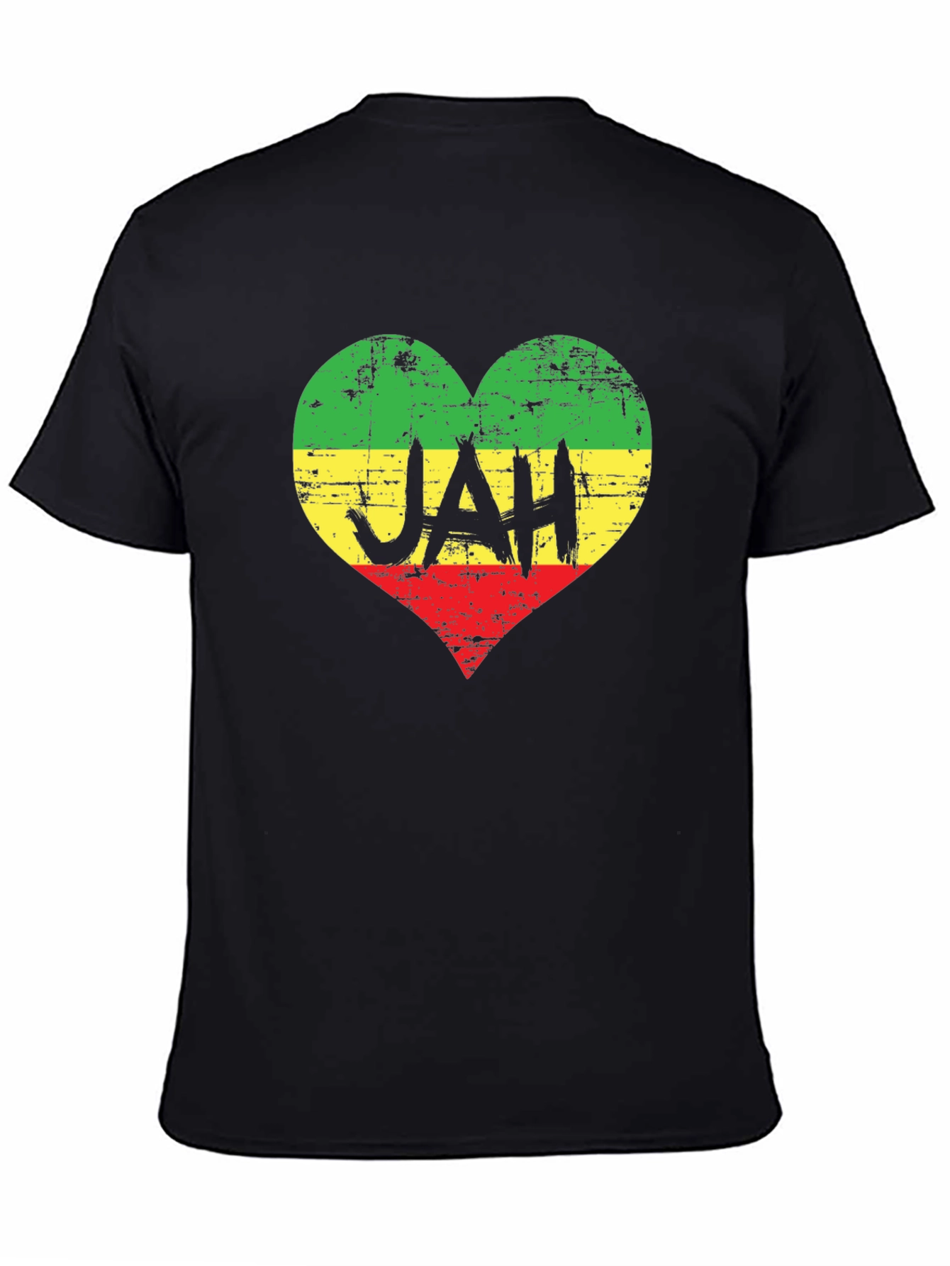 Rasta Heart JAH T-Shirt - Reggae Vibe