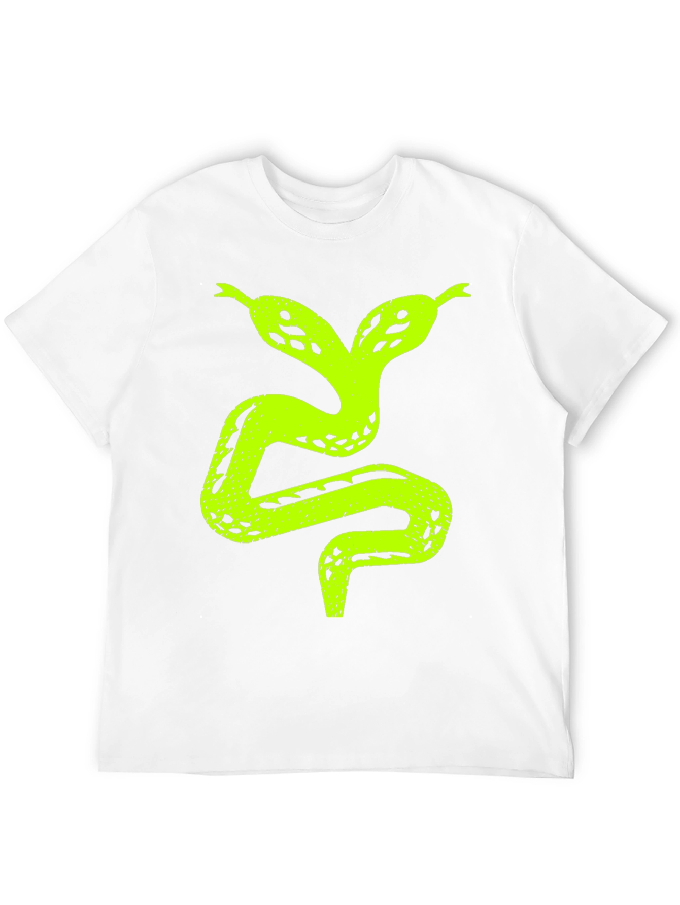 Two-Headed Snake Graphic T-Shirt - Black