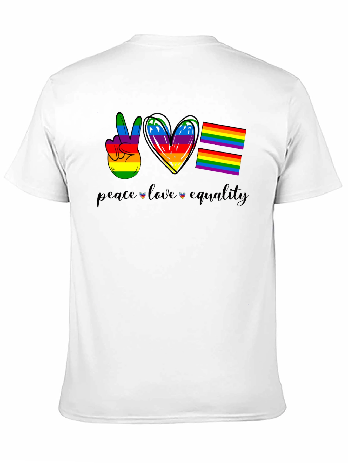 Peace Love Equality LGBTQ+ Pride T-Shirt