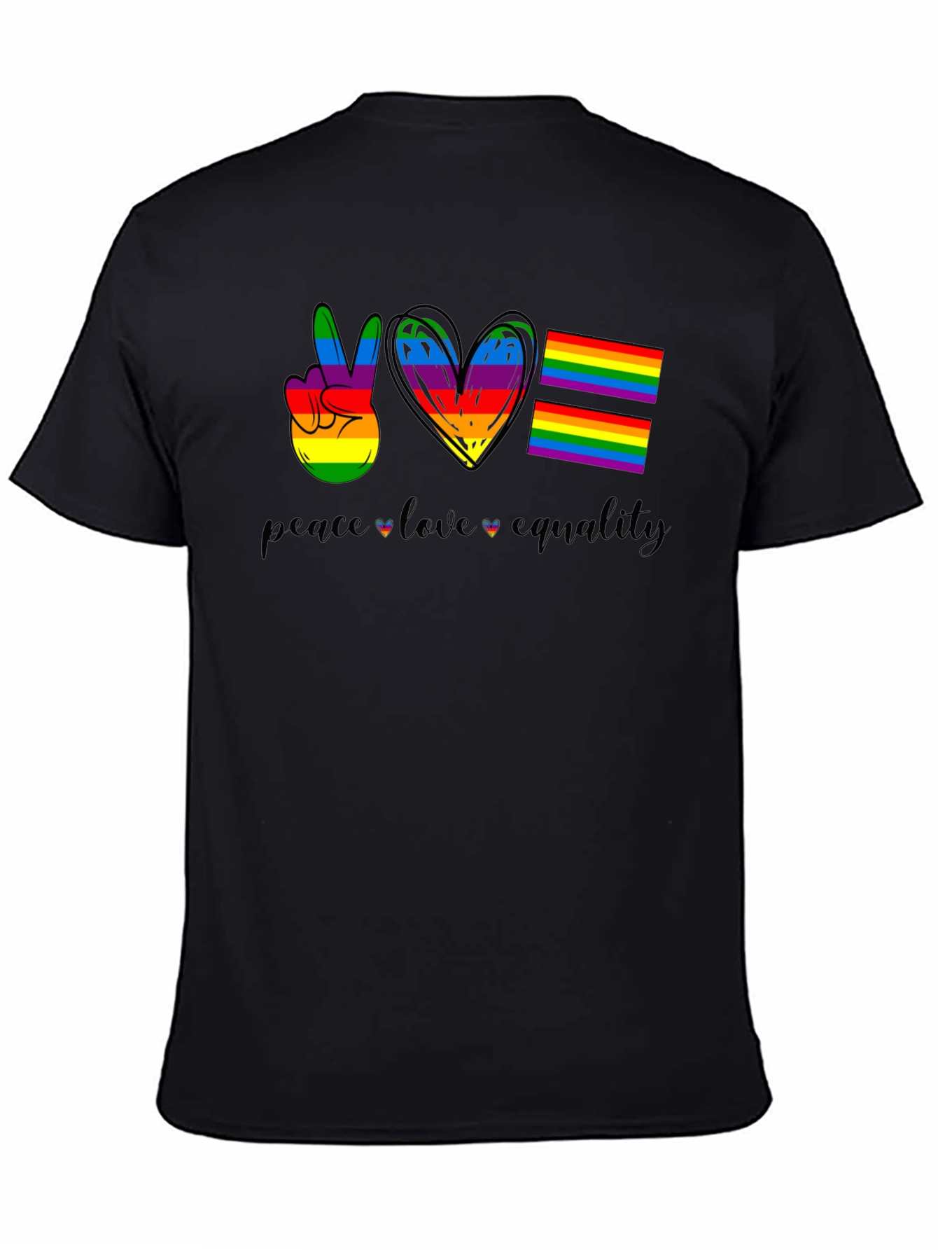 Peace Love Equality LGBTQ+ Pride T-Shirt