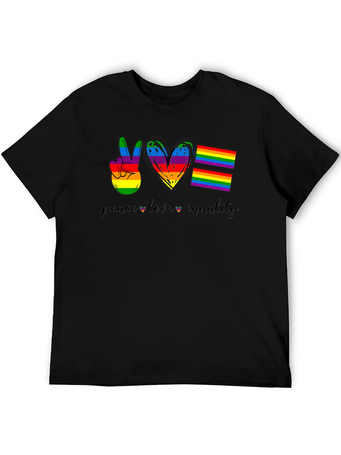 Peace Love Equality LGBTQ+ Pride T-Shirt
