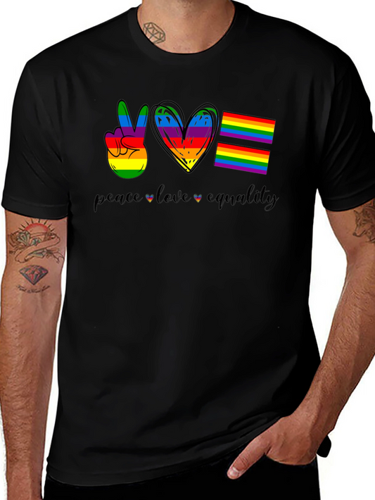 Peace Love Equality LGBTQ+ Pride T-Shirt