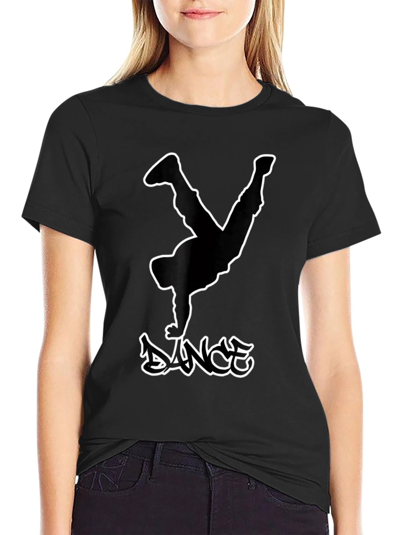 Dance Silhouette Black T-Shirt