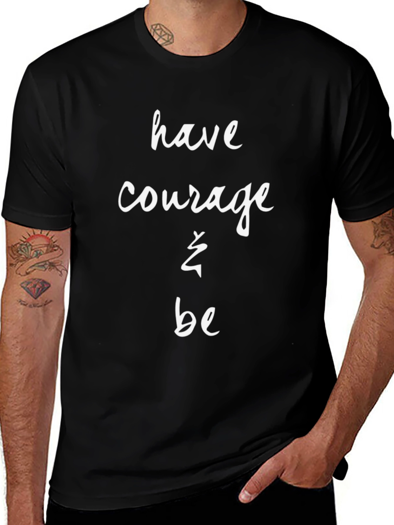 Courage Tee - Inspiring Black T-Shirt