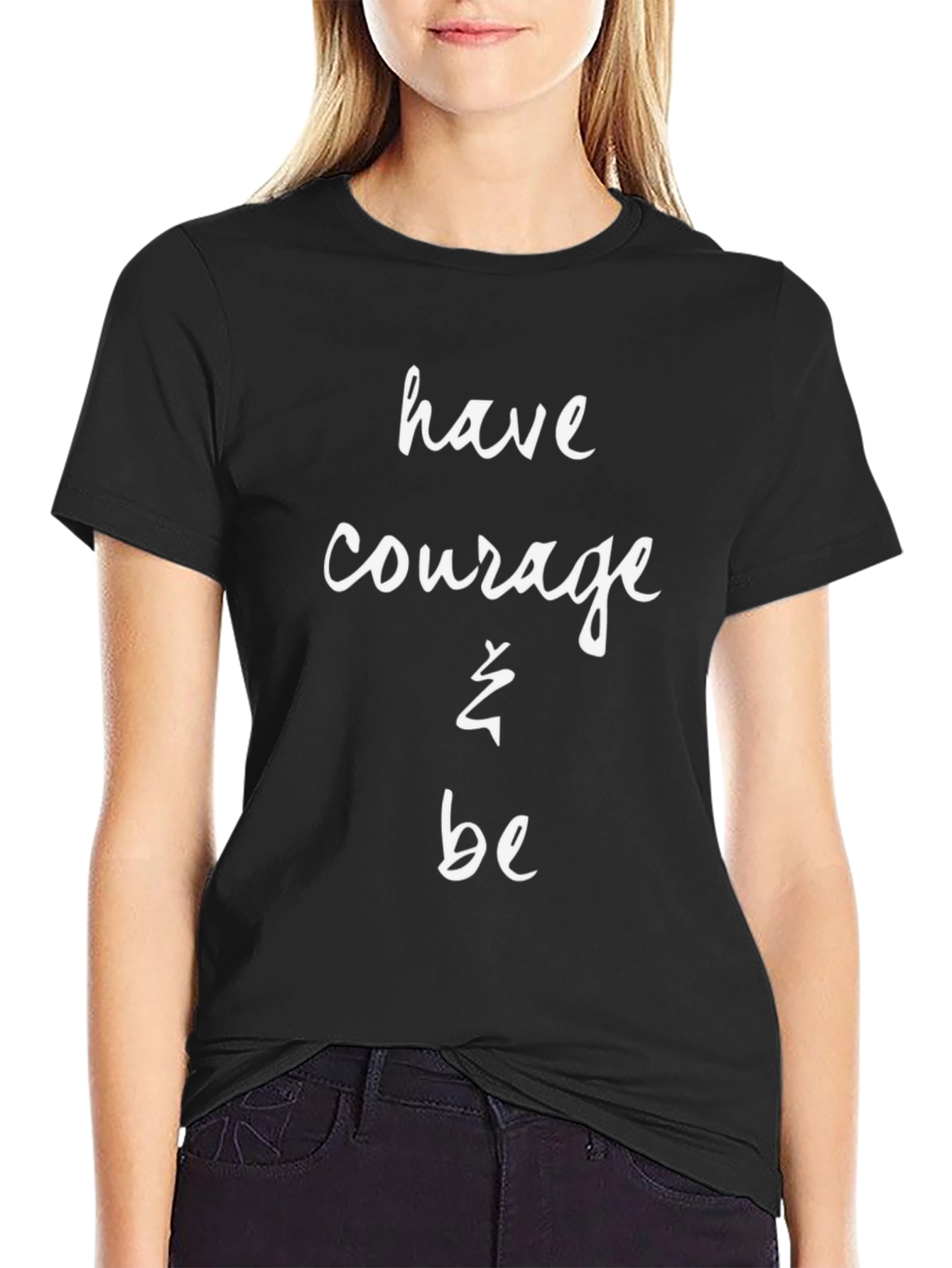 Courage Tee - Inspiring Black T-Shirt