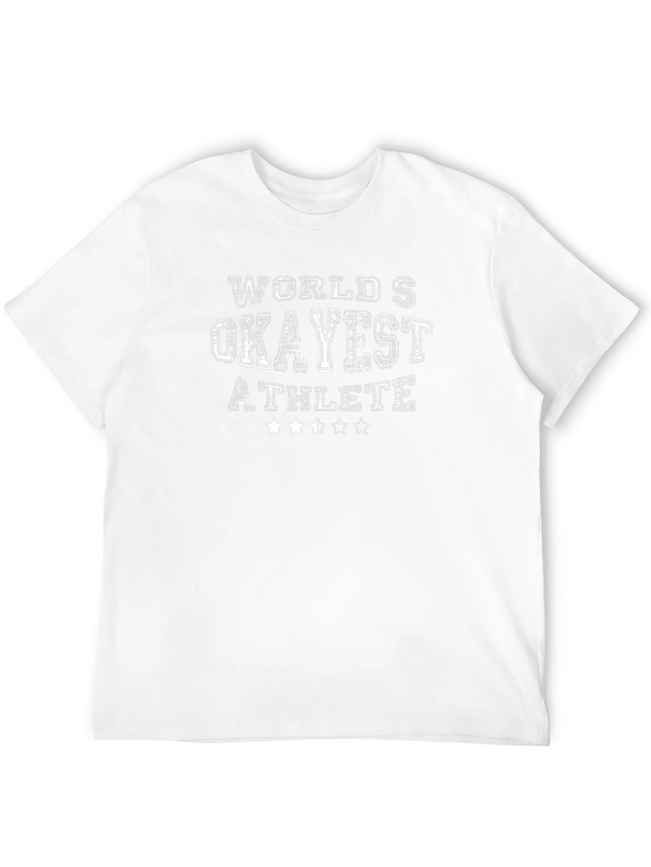 Worlds Okayest Athlete Black Graphic Tee