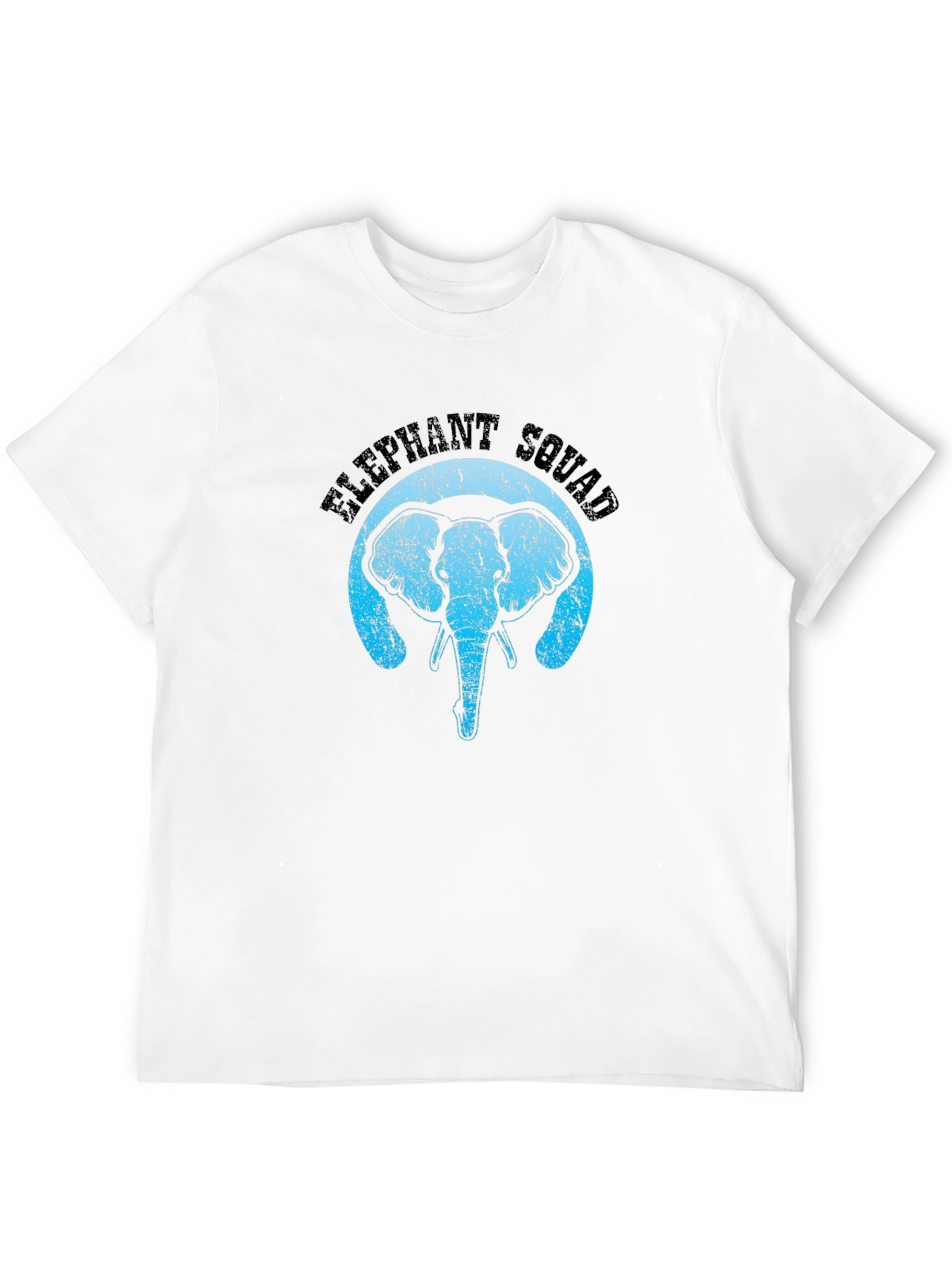 Elephant Squad Black T-Shirt - Animal Graphic Tee