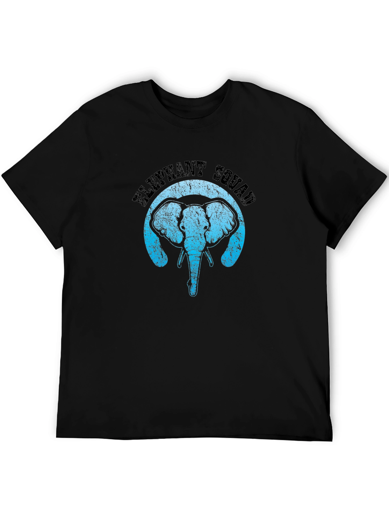Elephant Squad Black T-Shirt - Animal Graphic Tee
