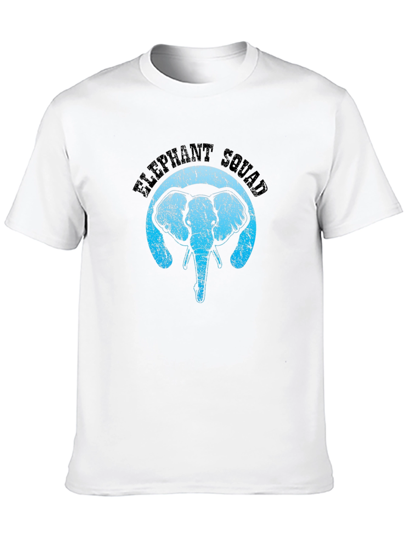 Elephant Squad Black T-Shirt - Animal Graphic Tee