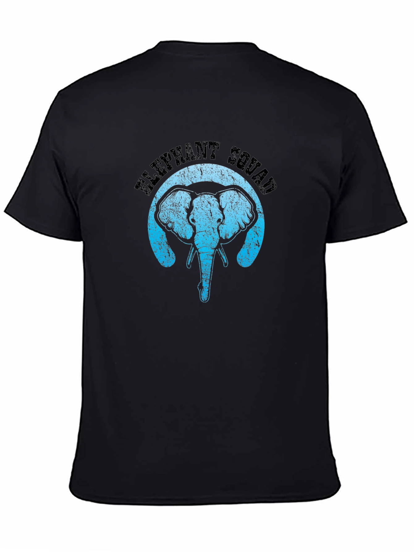Elephant Squad Black T-Shirt - Animal Graphic Tee