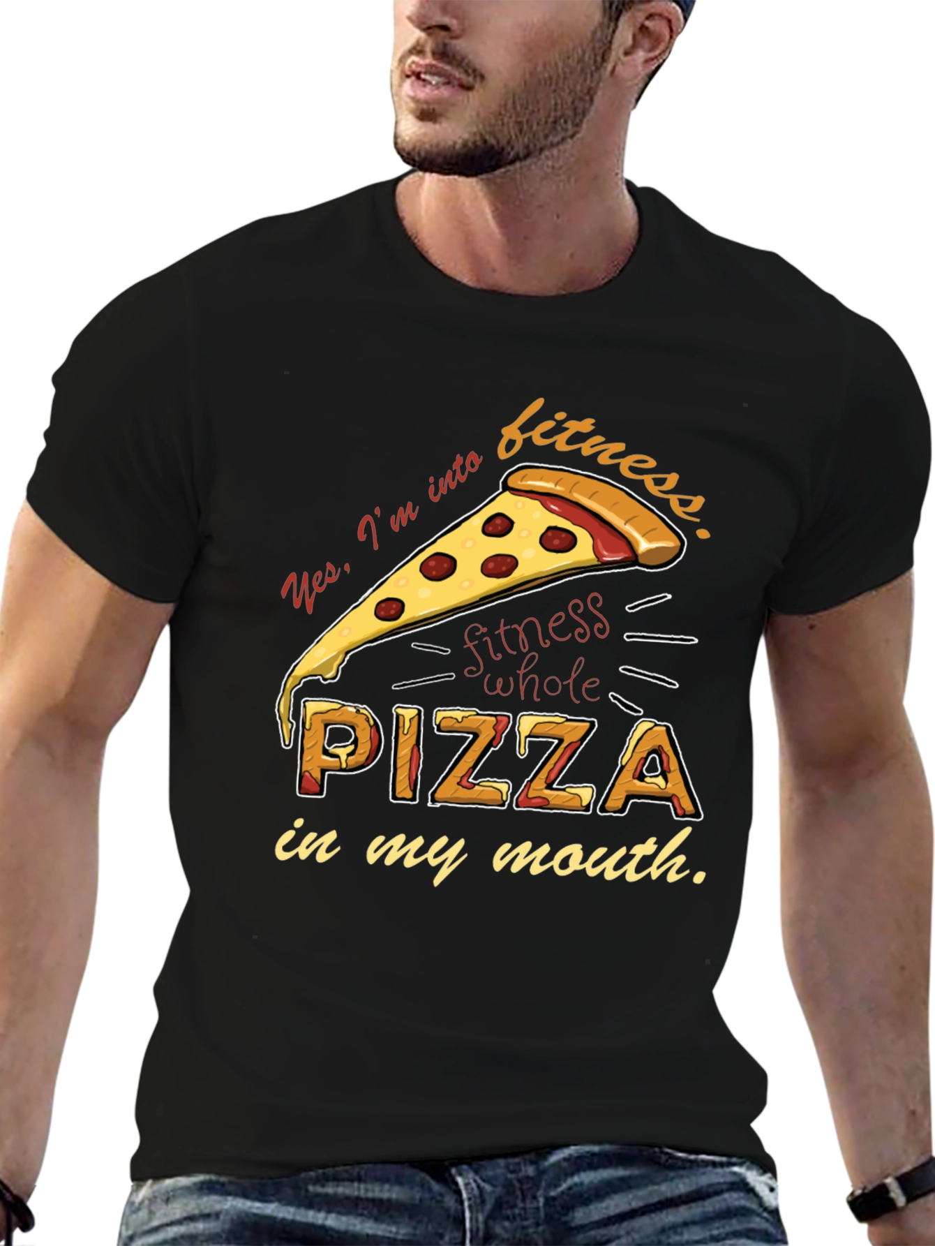 Pizza Fitness T-Shirt - Funny Foodie Tee