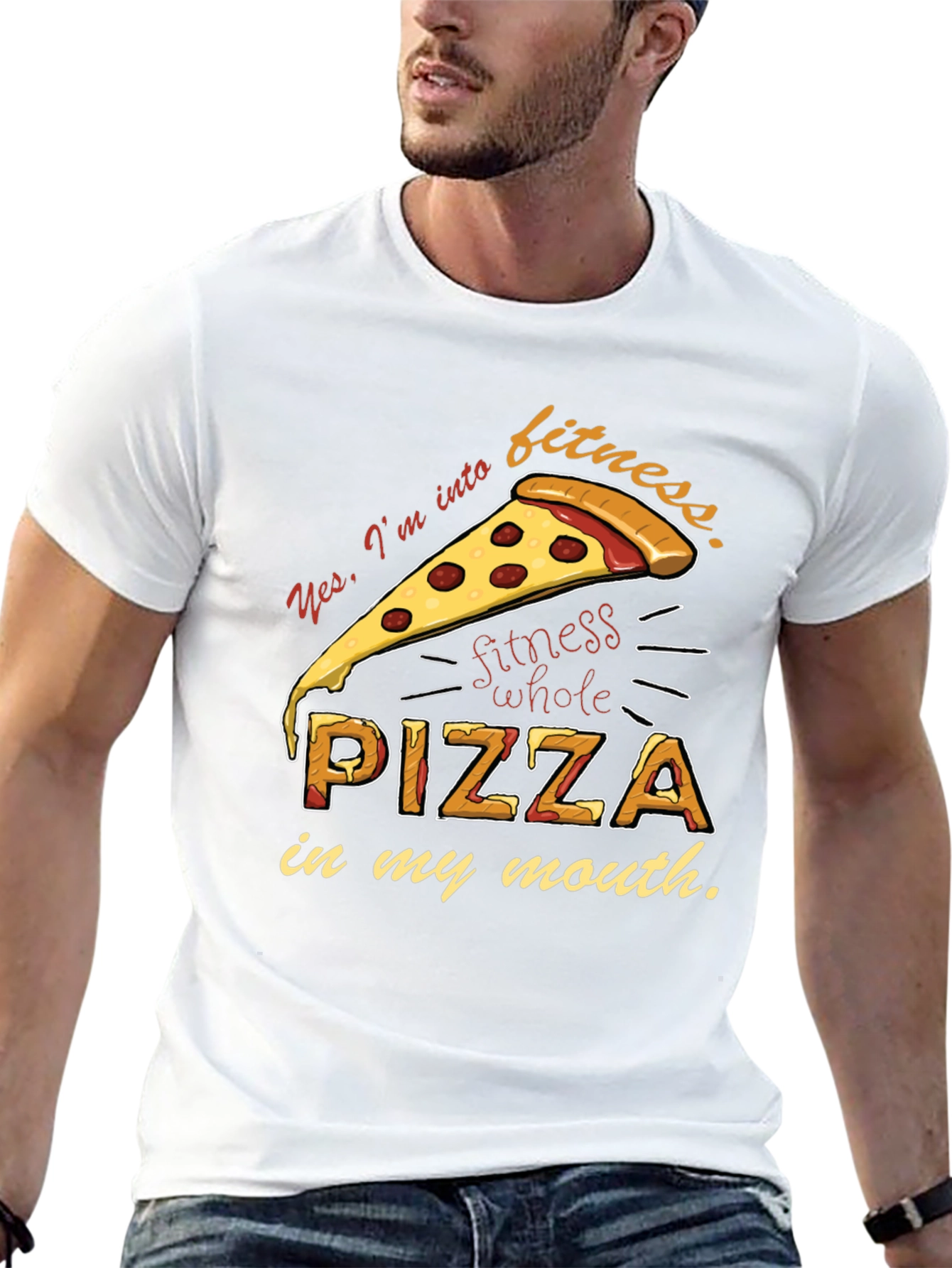 Pizza Fitness T-Shirt - Funny Foodie Tee