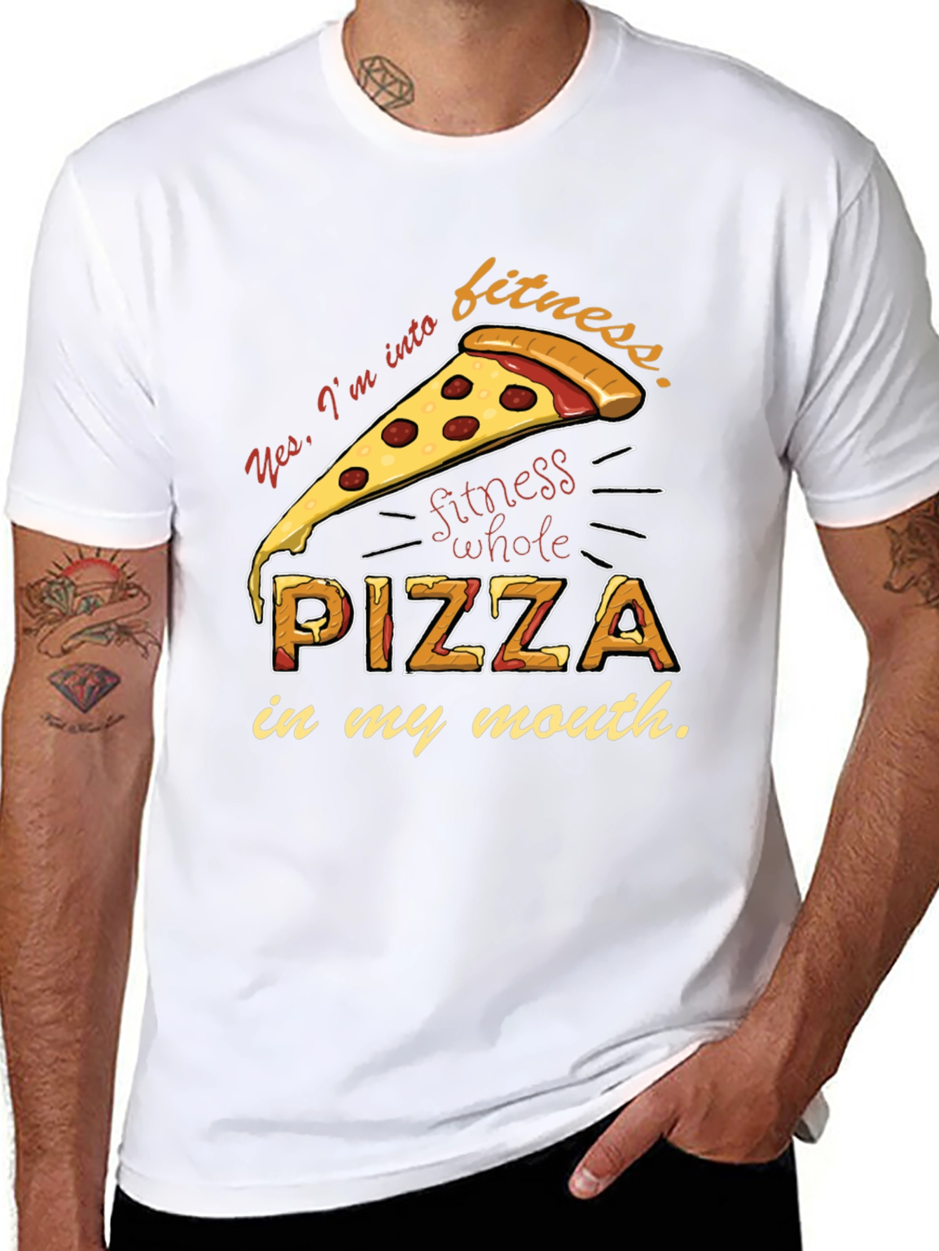 Pizza Fitness T-Shirt - Funny Foodie Tee