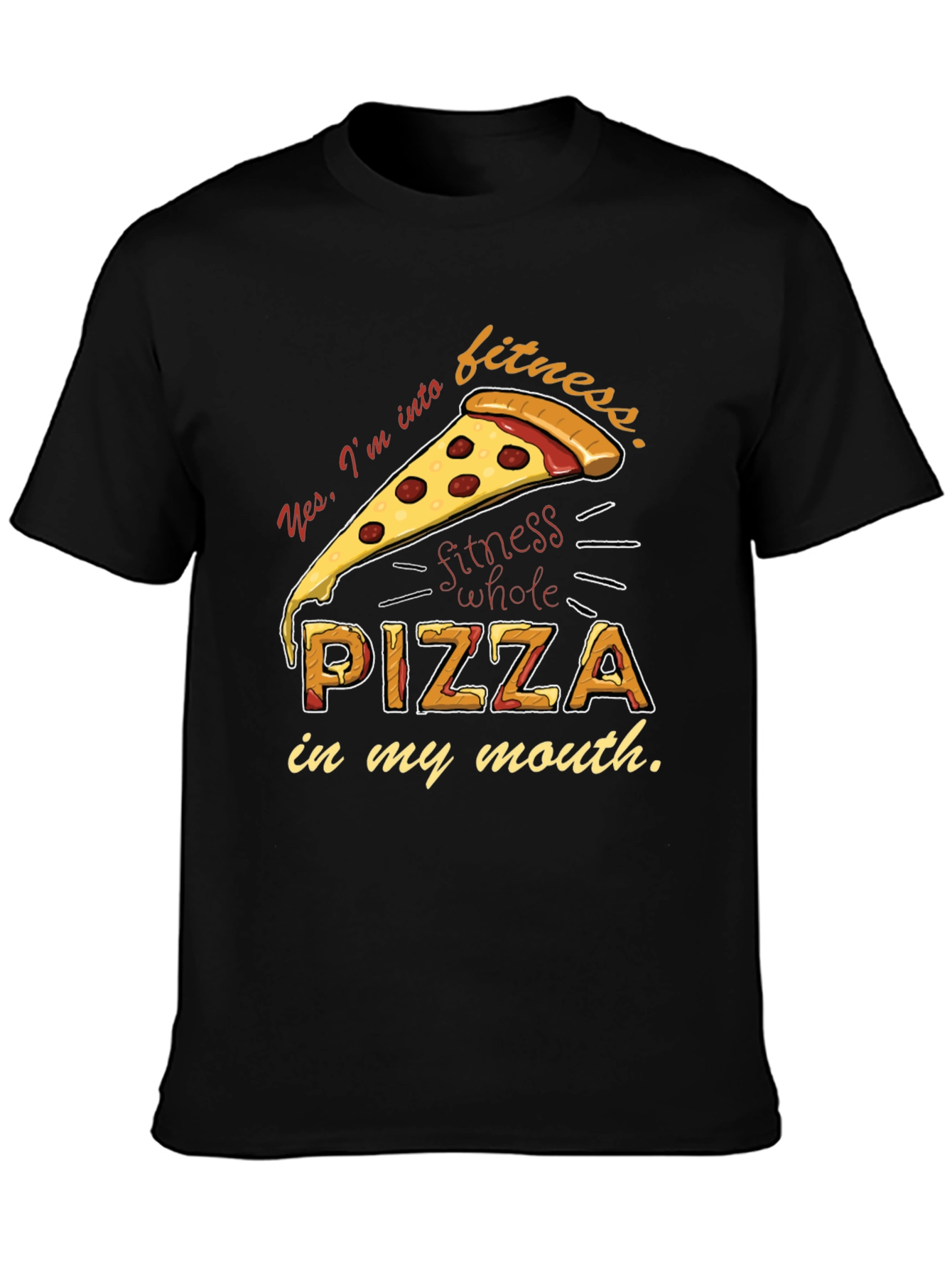 Pizza Fitness T-Shirt - Funny Foodie Tee