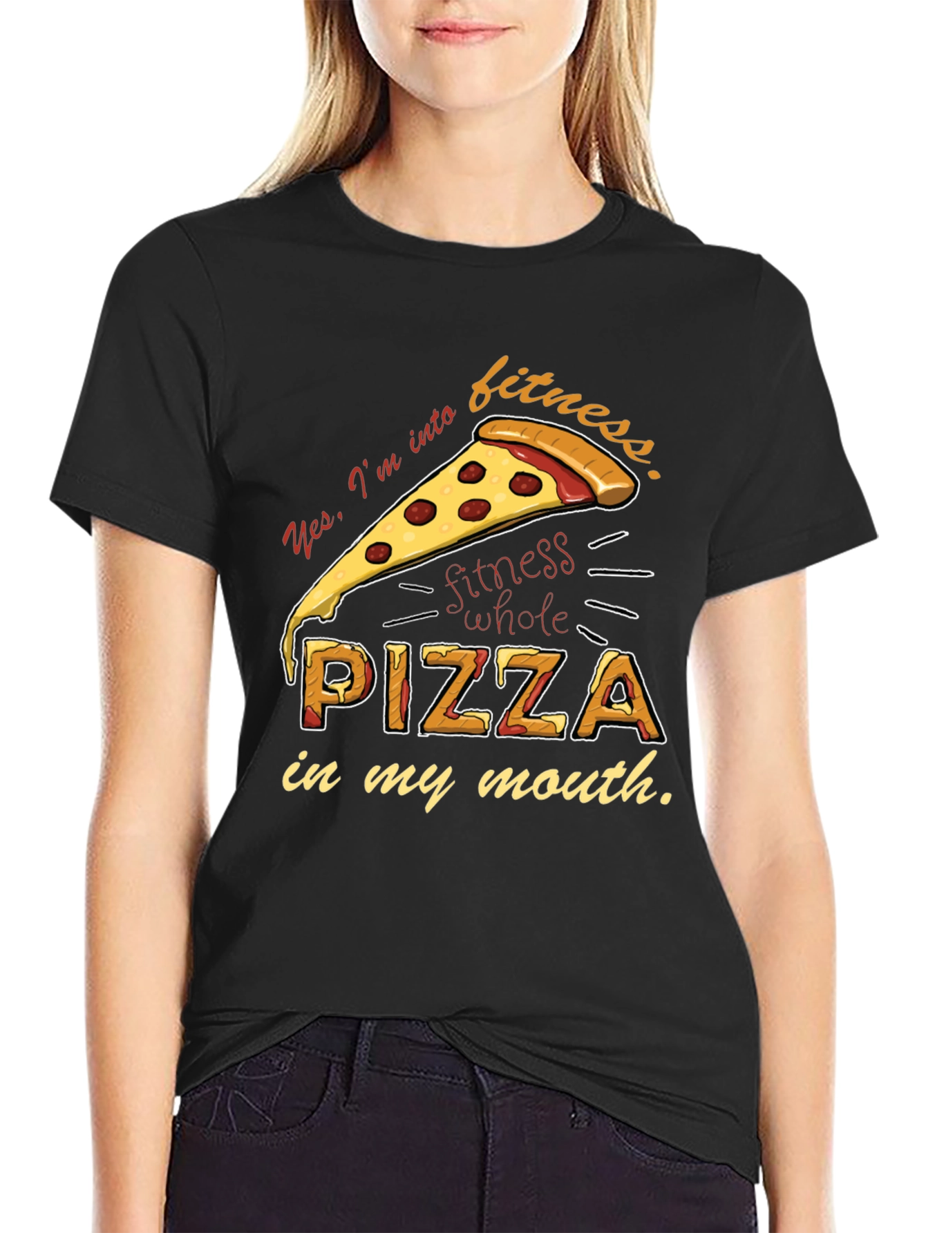 Pizza Fitness T-Shirt - Funny Foodie Tee