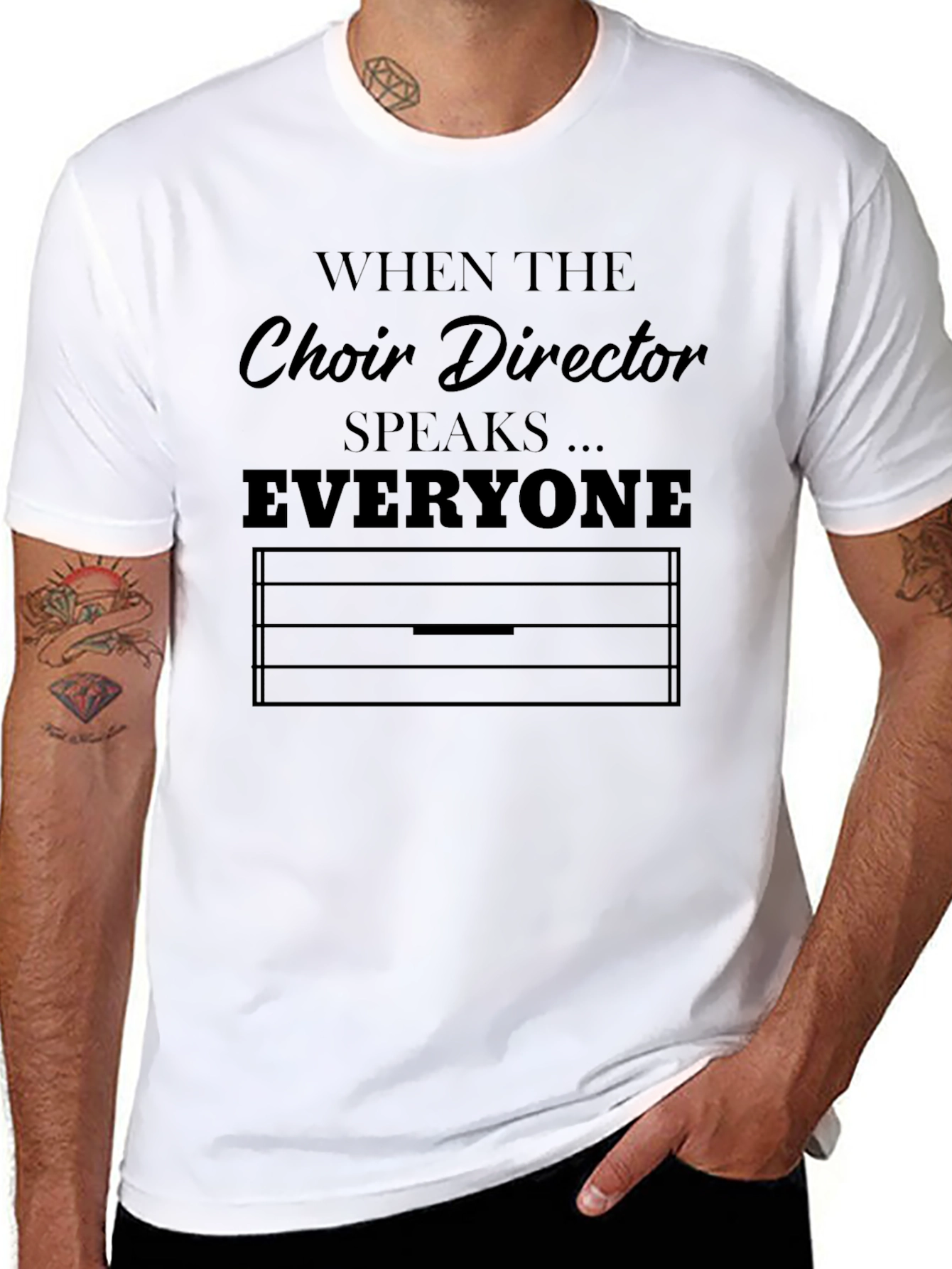 Choir Director Speaks T-Shirt - Music Lover Tee