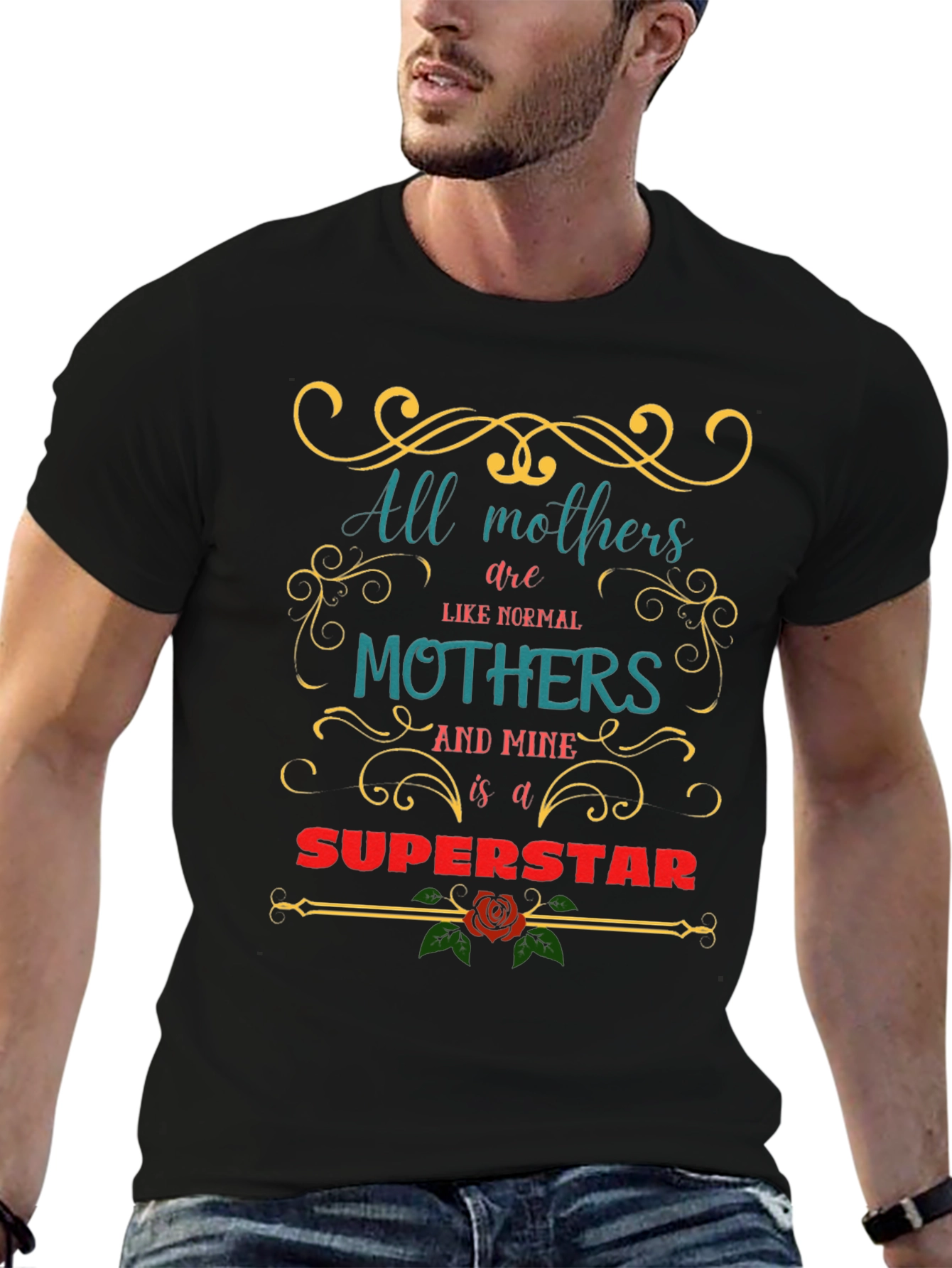 Mom Superstar Graphic T-Shirt