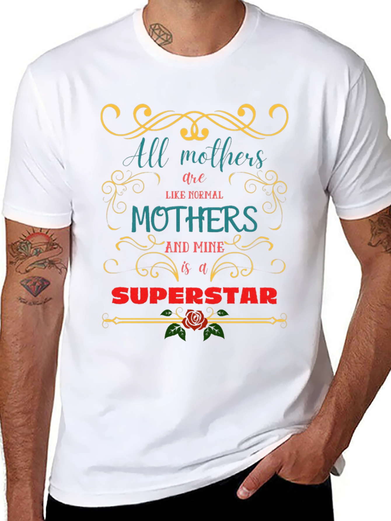 Mom Superstar Graphic T-Shirt