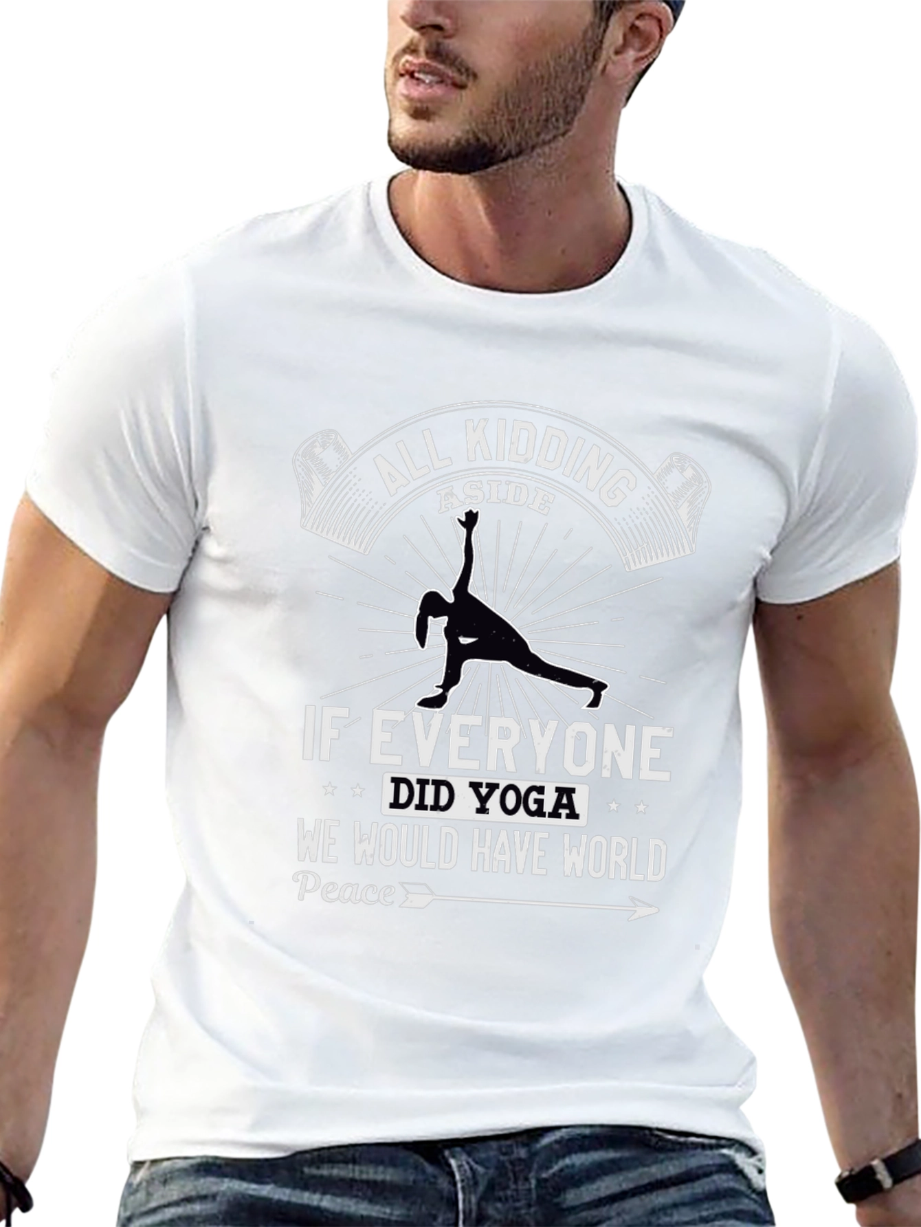 Yoga World Peace Graphic Tee