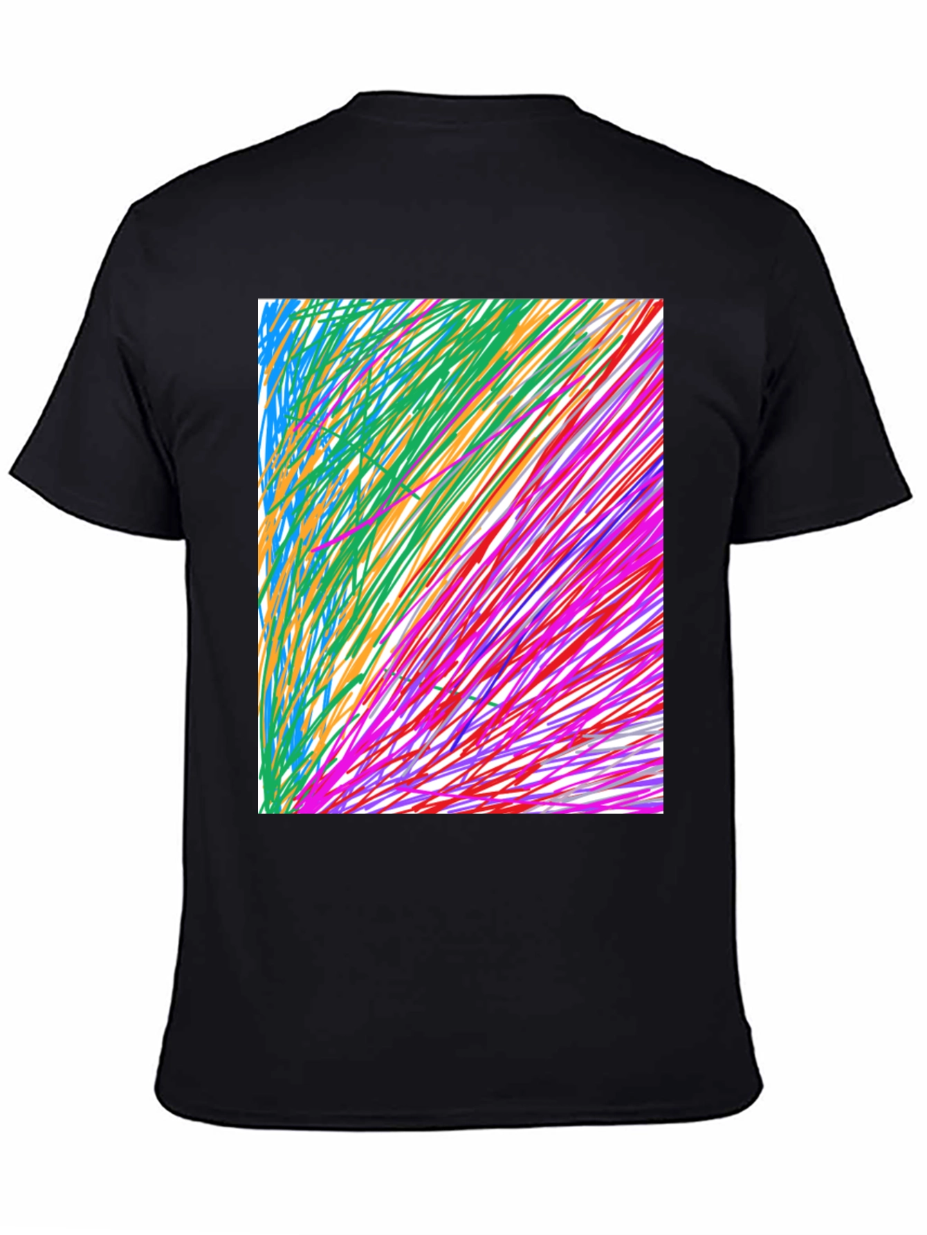 Abstract Art Black T-Shirt - Modern Graphic Tee