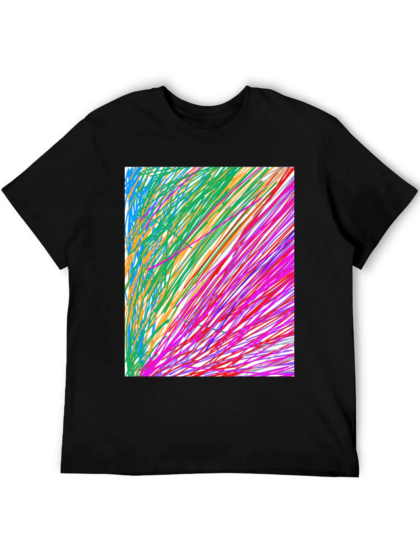 Abstract Art Black T-Shirt - Modern Graphic Tee