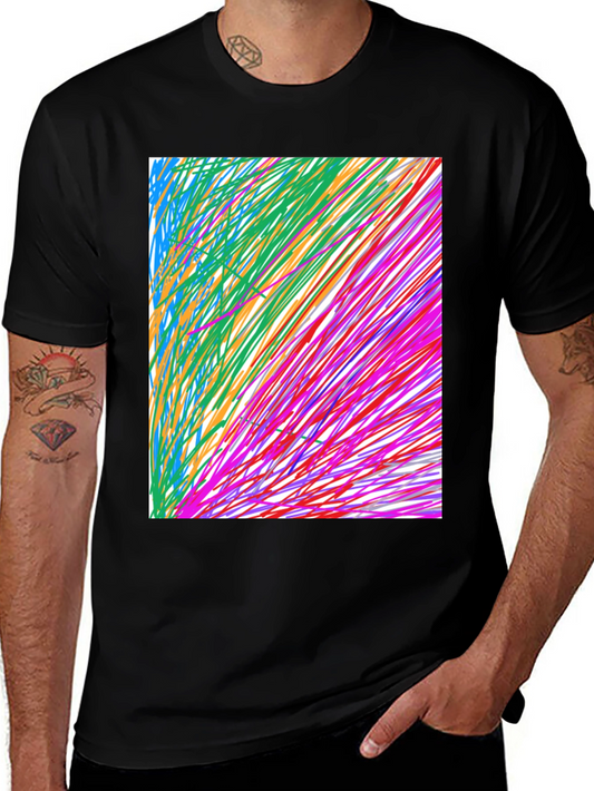 Abstract Art Black T-Shirt - Modern Graphic Tee