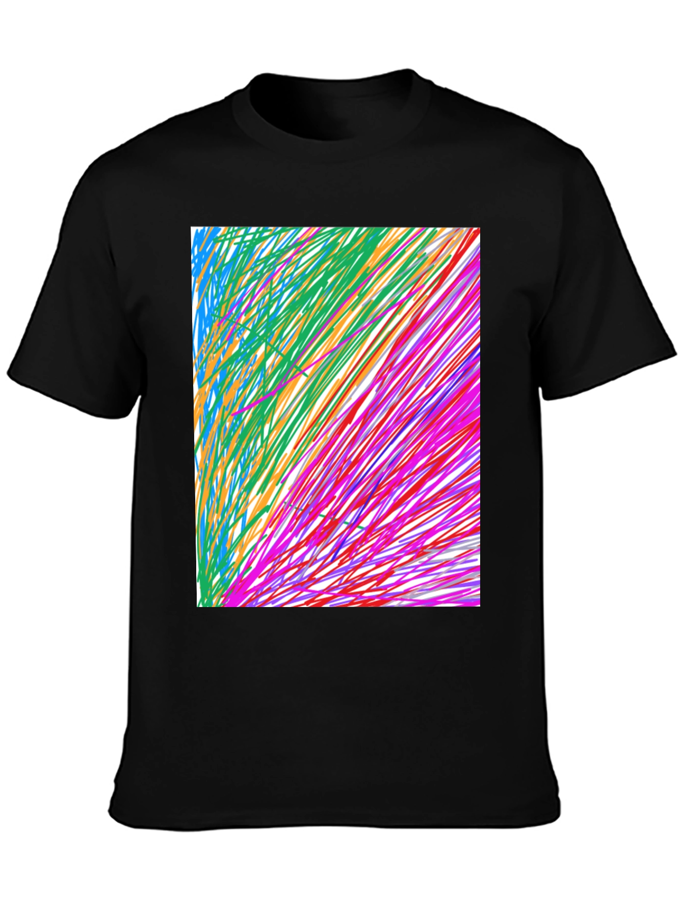 Abstract Art Black T-Shirt - Modern Graphic Tee