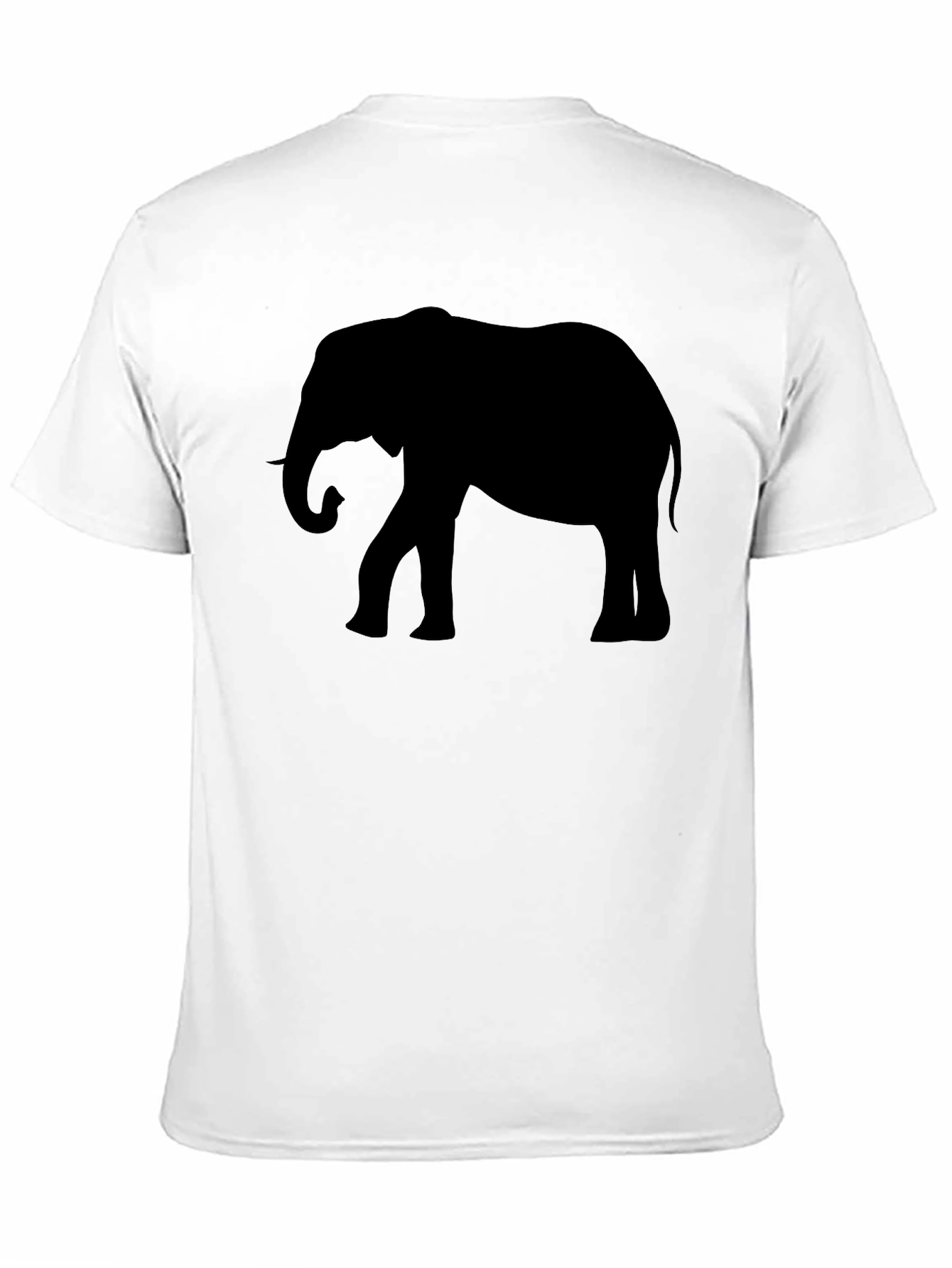 Mens Black Elephant Graphic Tee