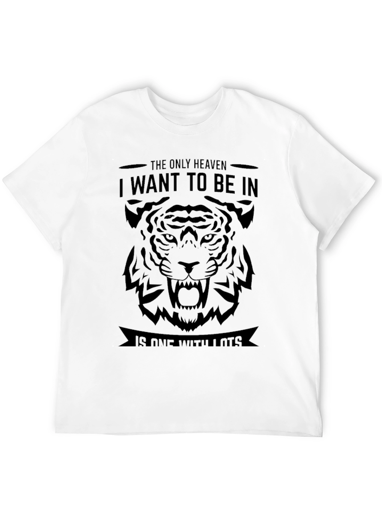 Tiger Graphic Print Mens T-Shirt