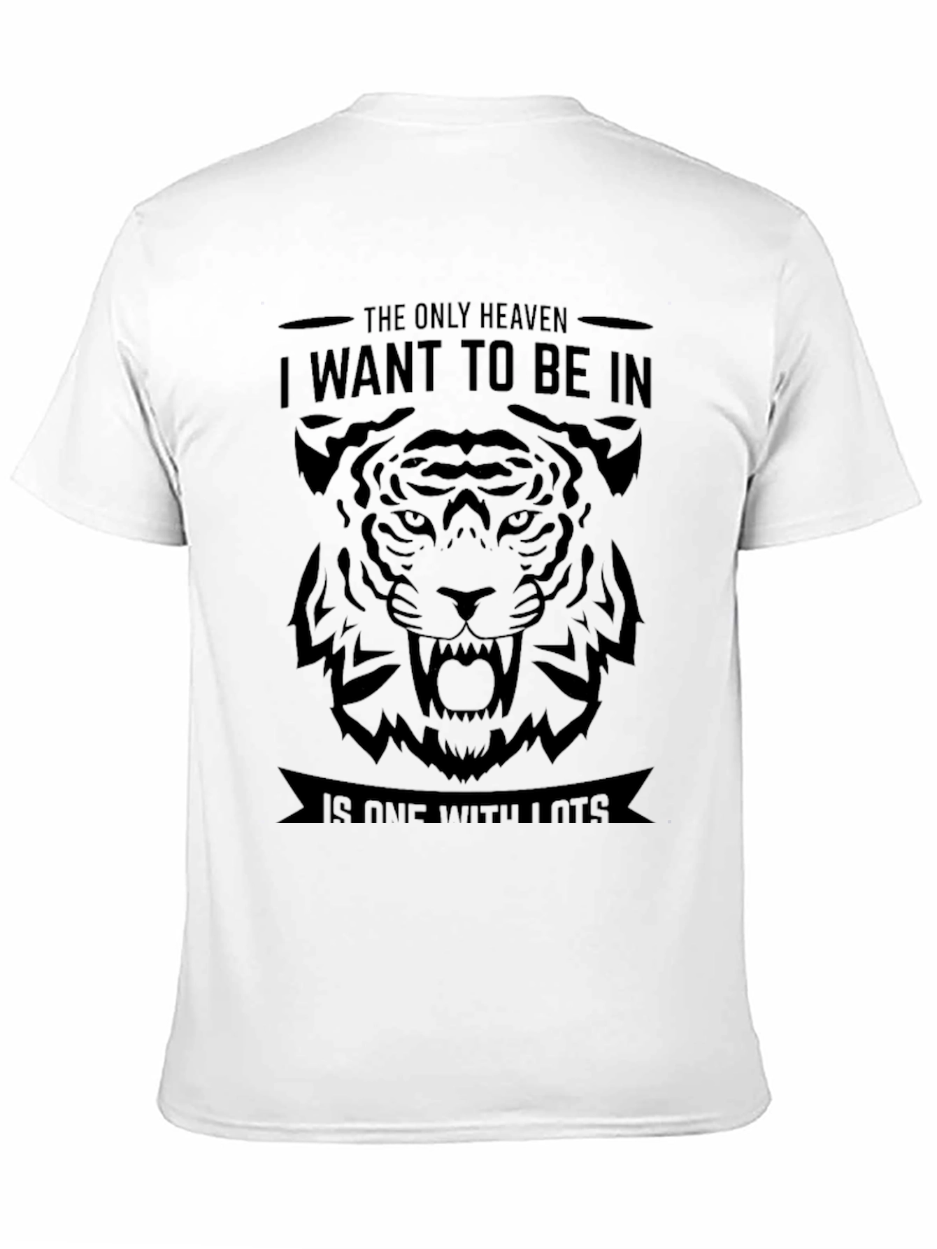 Tiger Graphic Print Mens T-Shirt