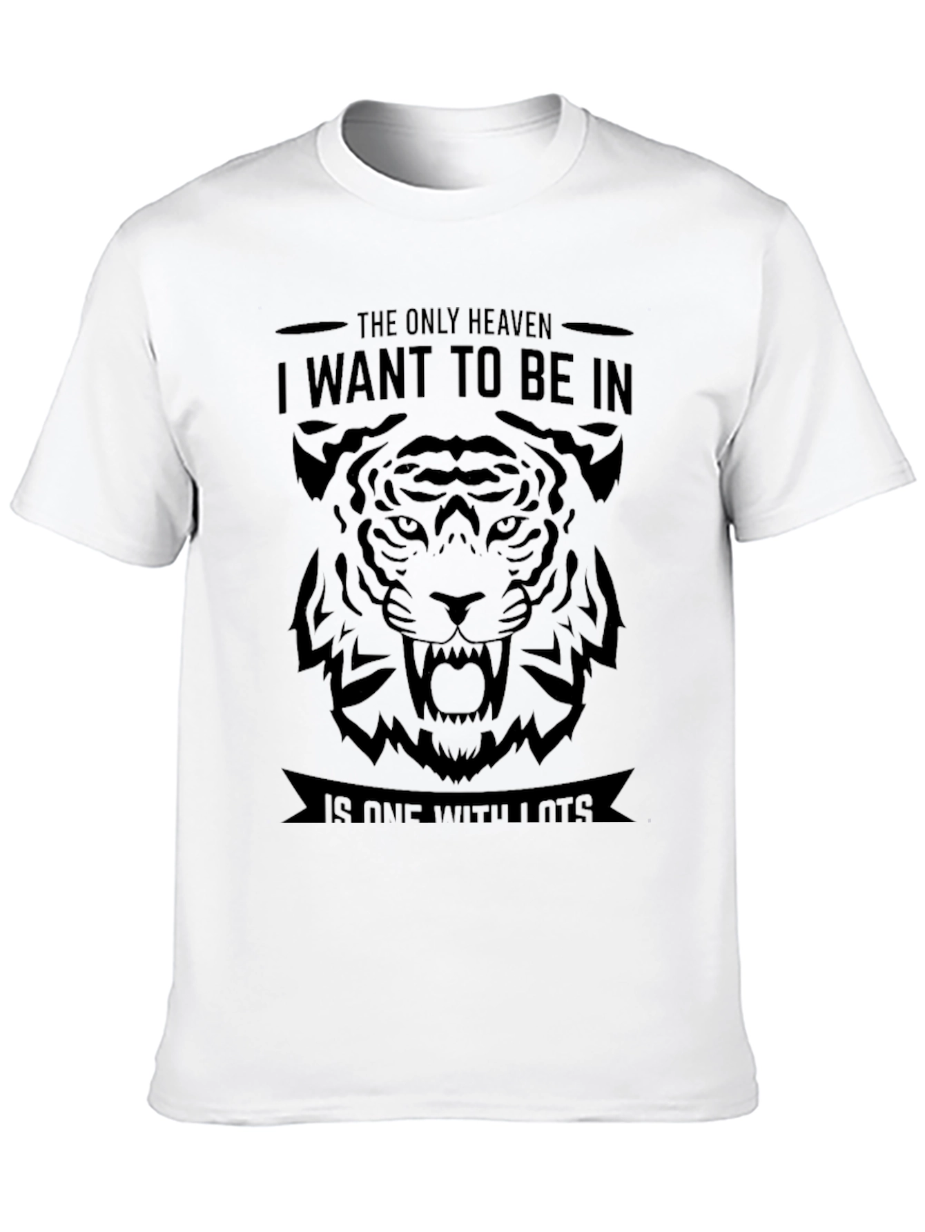Tiger Graphic Print Mens T-Shirt