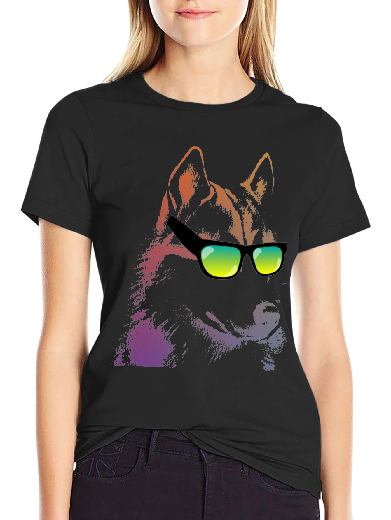 Cool Dog Graphic T-Shirt