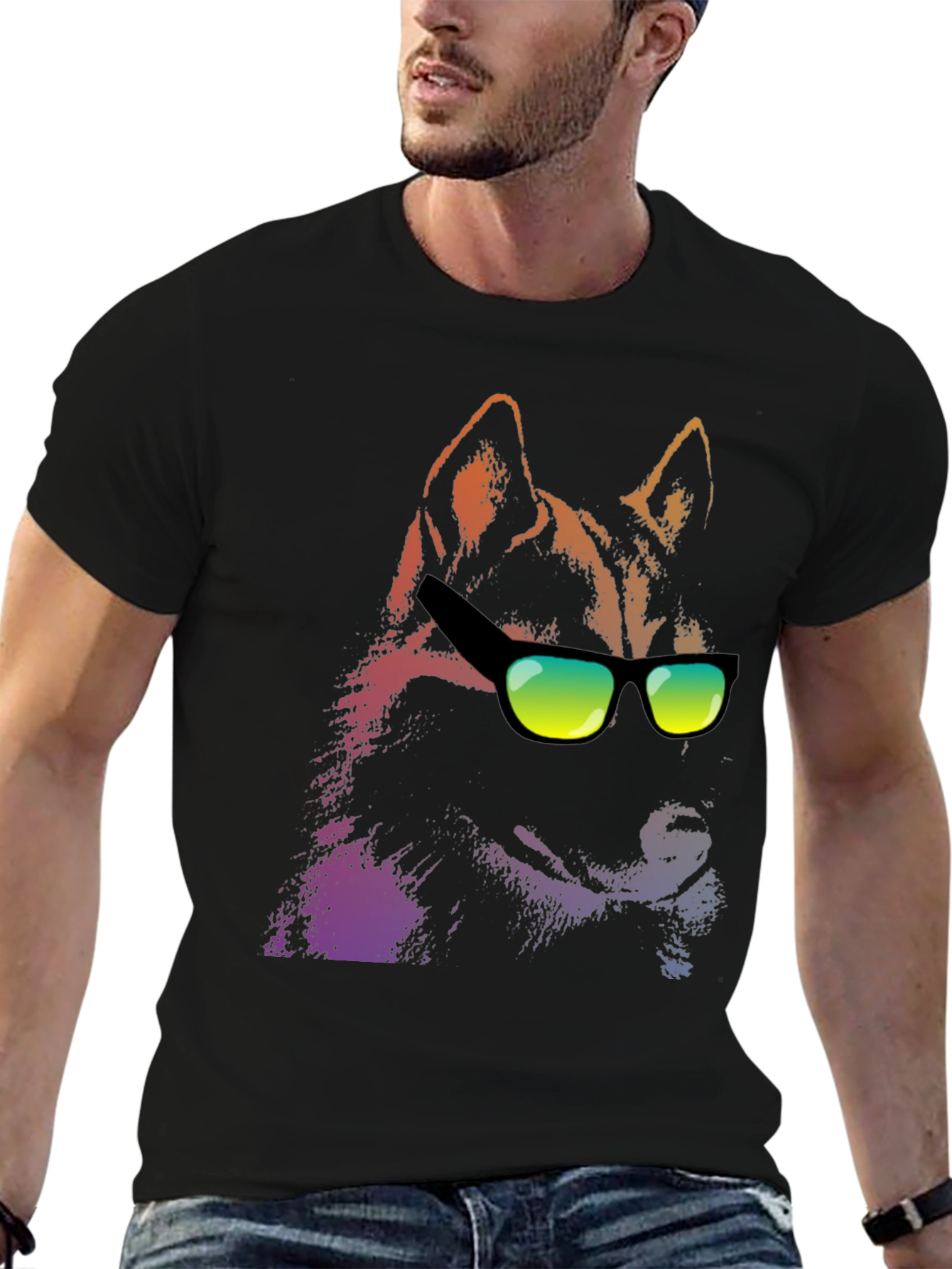 Cool Dog Graphic T-Shirt