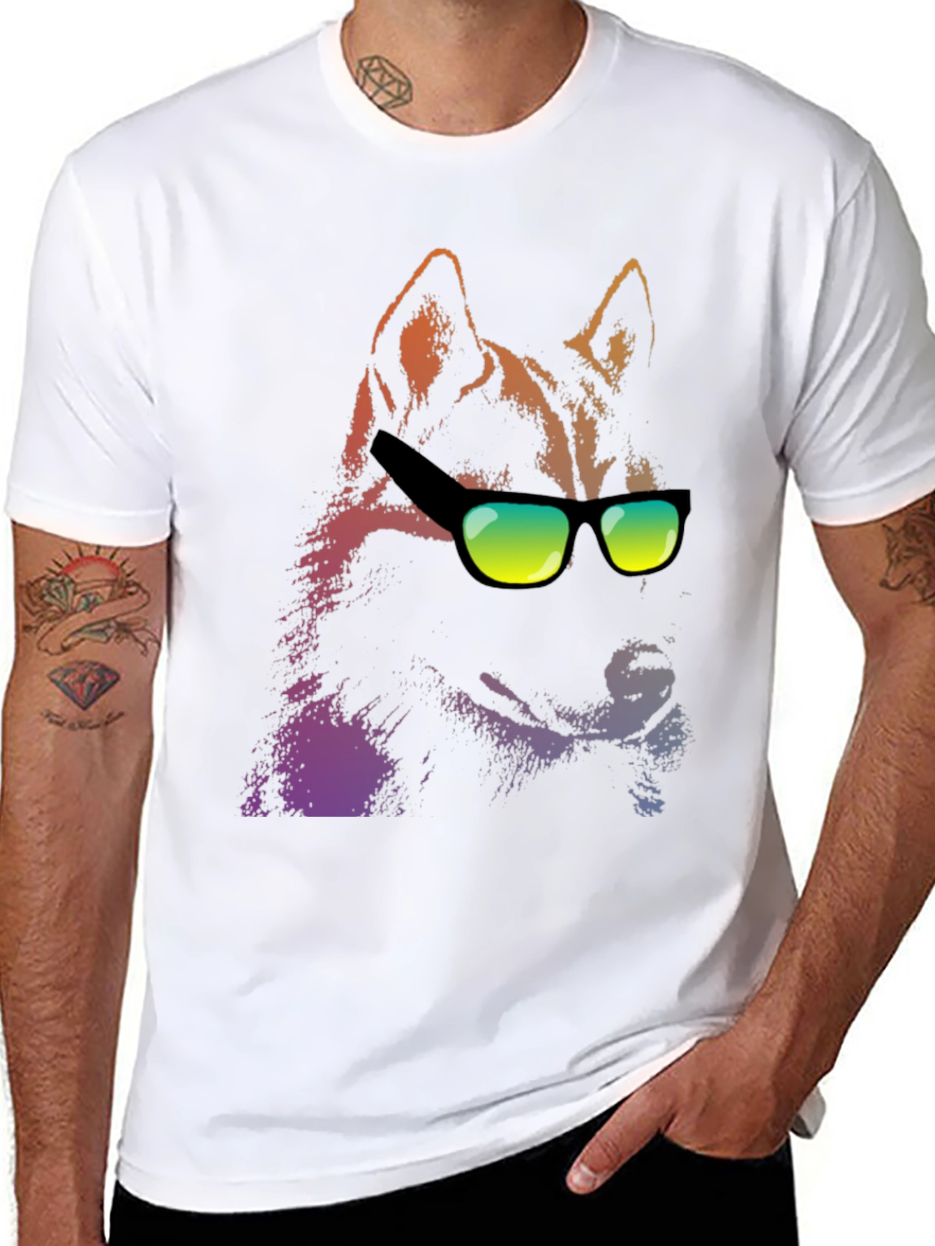 Cool Dog Graphic T-Shirt