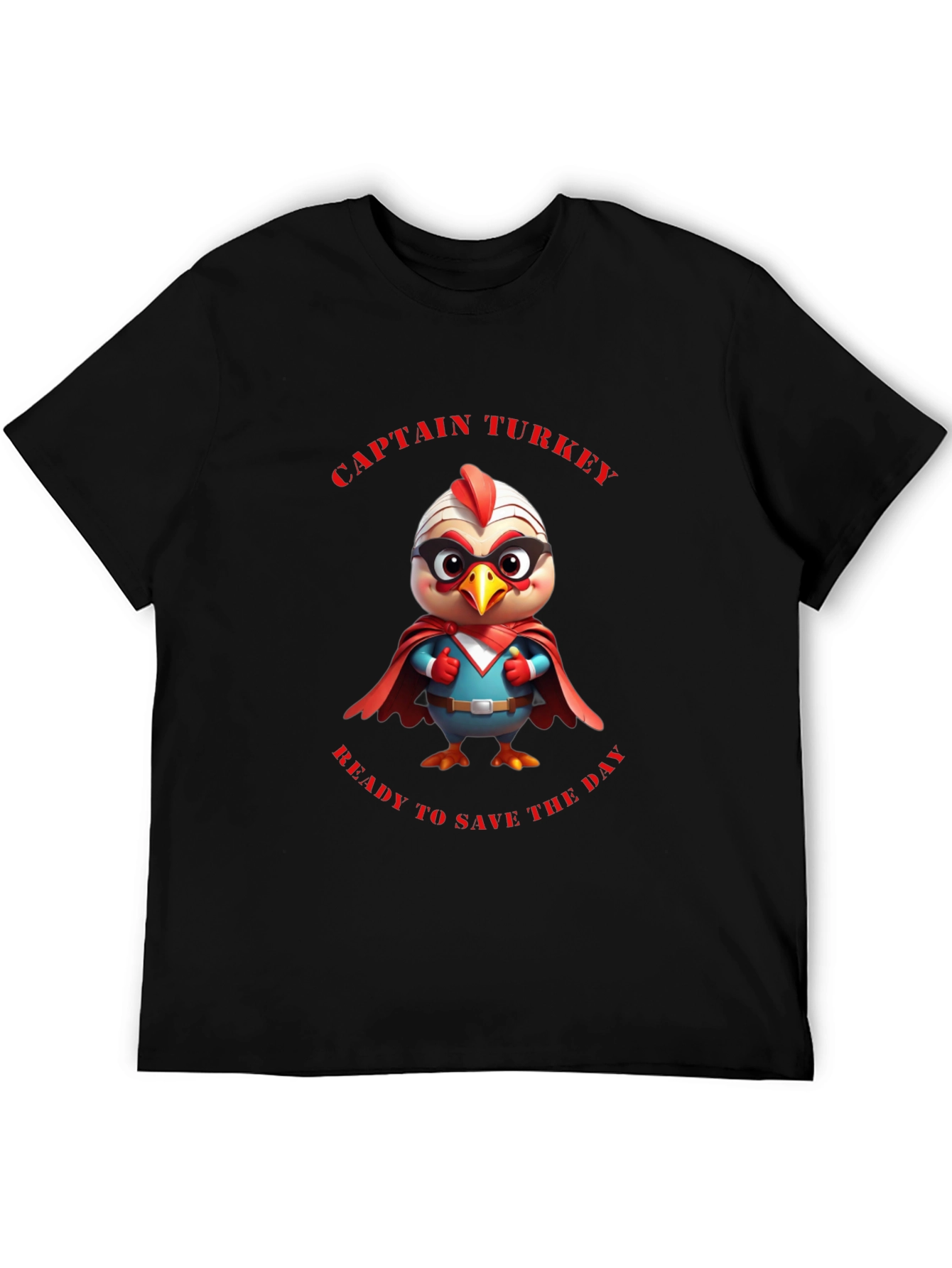 Captain Turkey Graphic T-Shirt