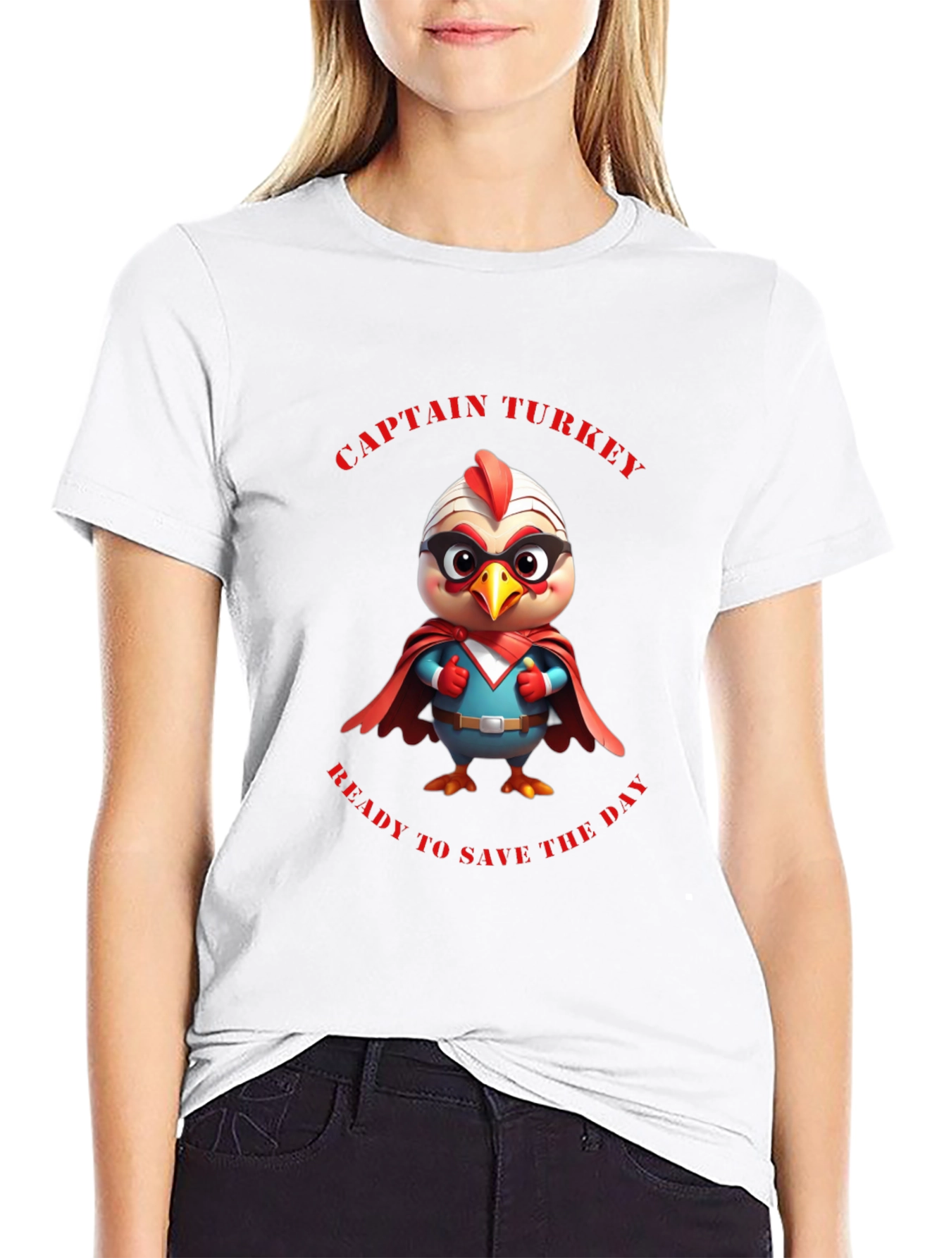 Captain Turkey Graphic T-Shirt