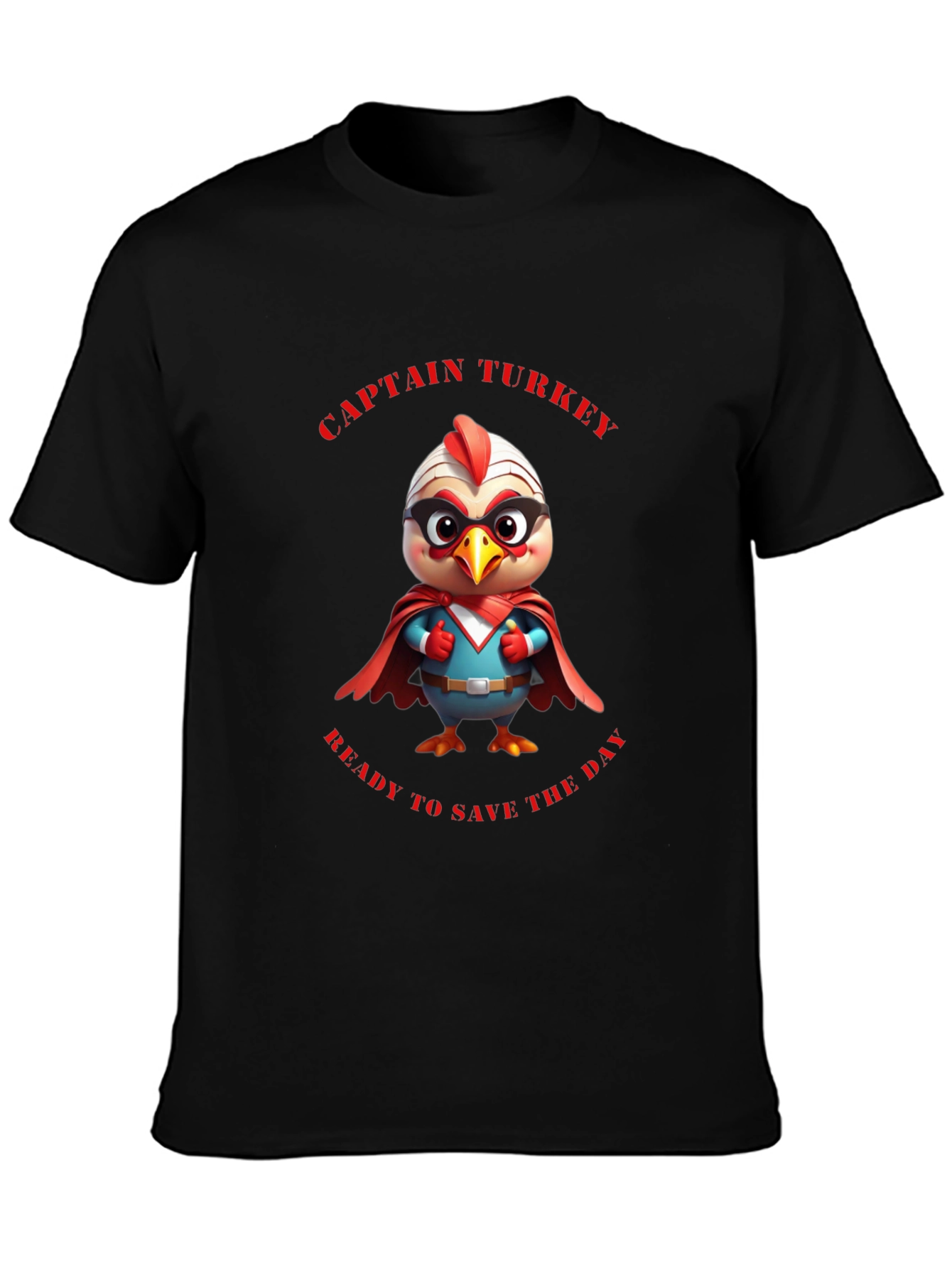 Captain Turkey Graphic T-Shirt