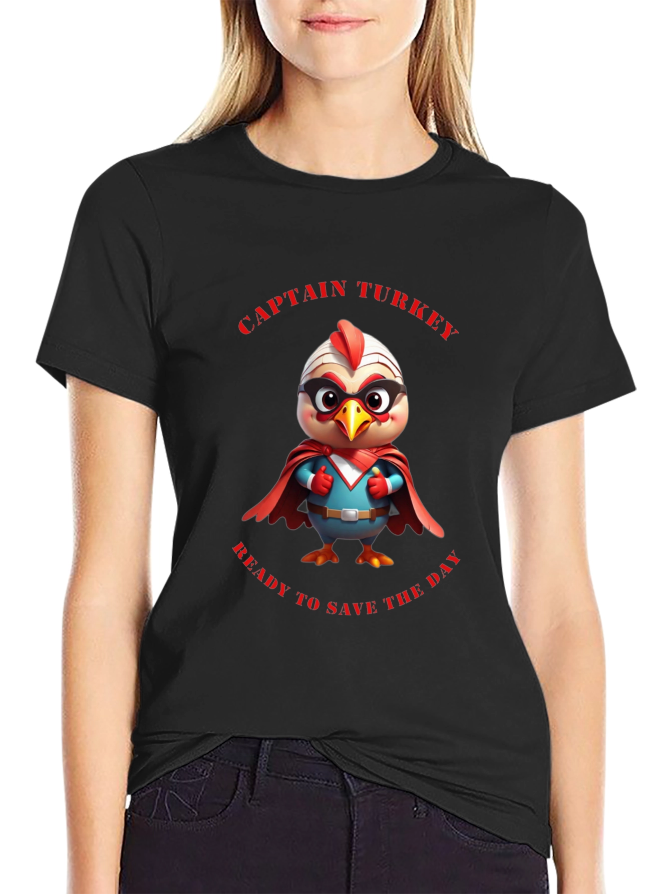 Captain Turkey Graphic T-Shirt