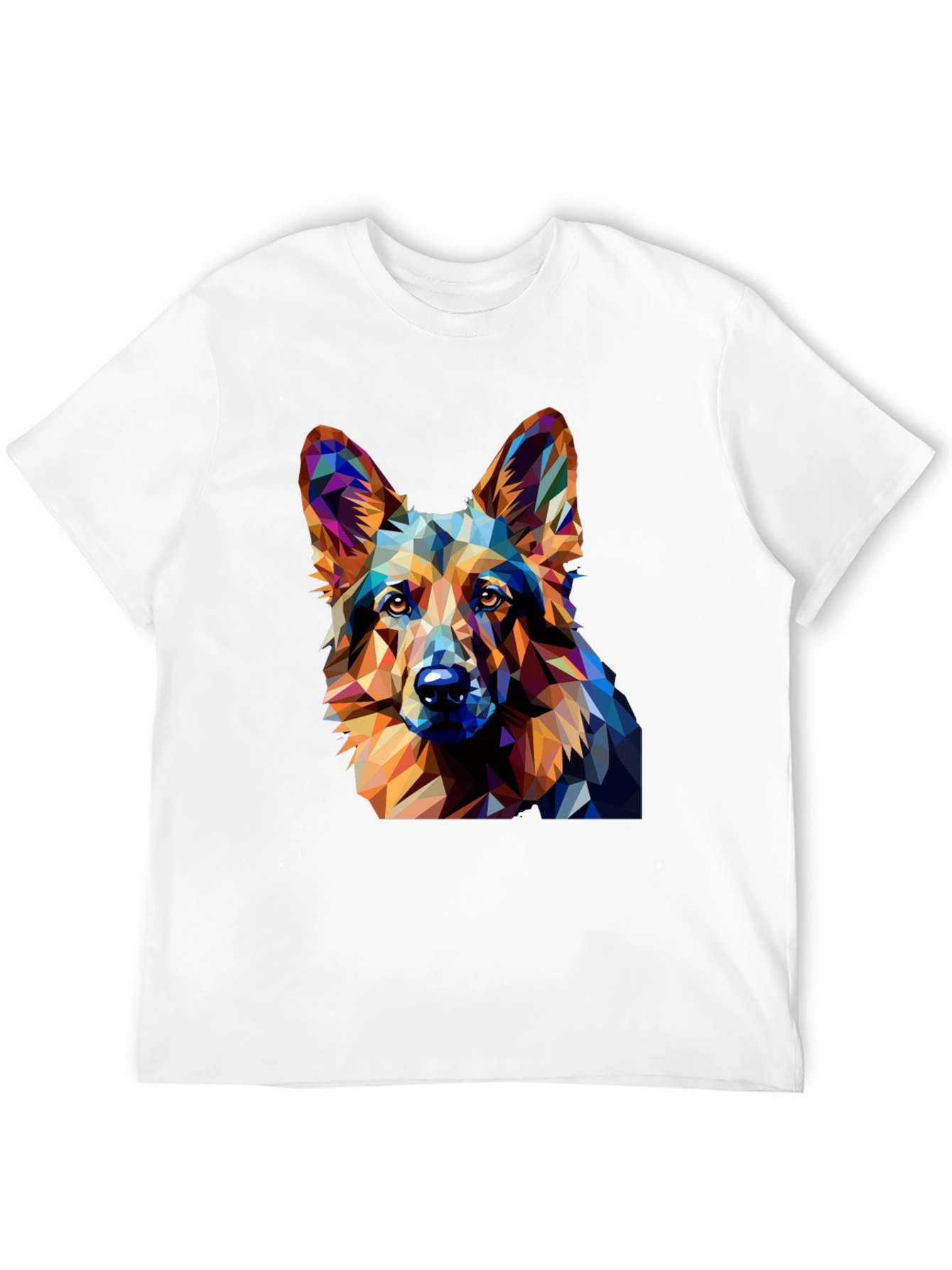 Geometric Dog T-Shirt - Modern Artistic Tee
