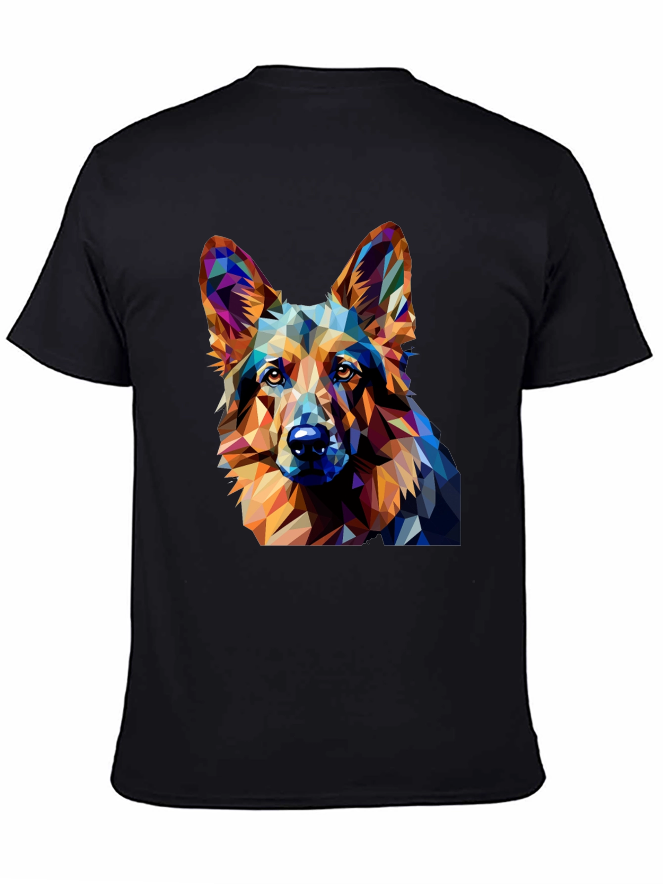 Geometric Dog T-Shirt - Modern Artistic Tee