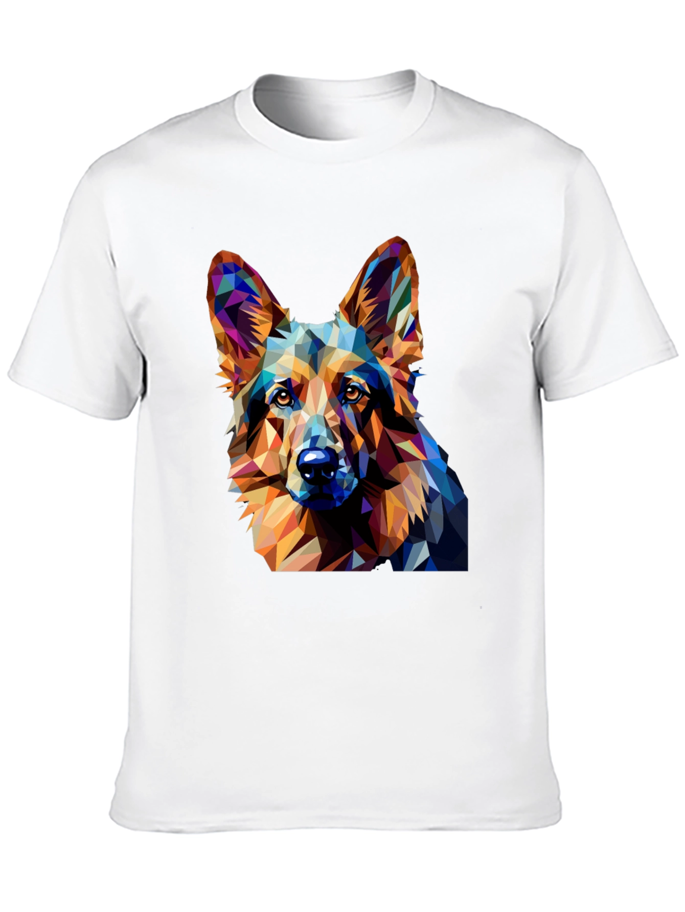 Geometric Dog T-Shirt - Modern Artistic Tee