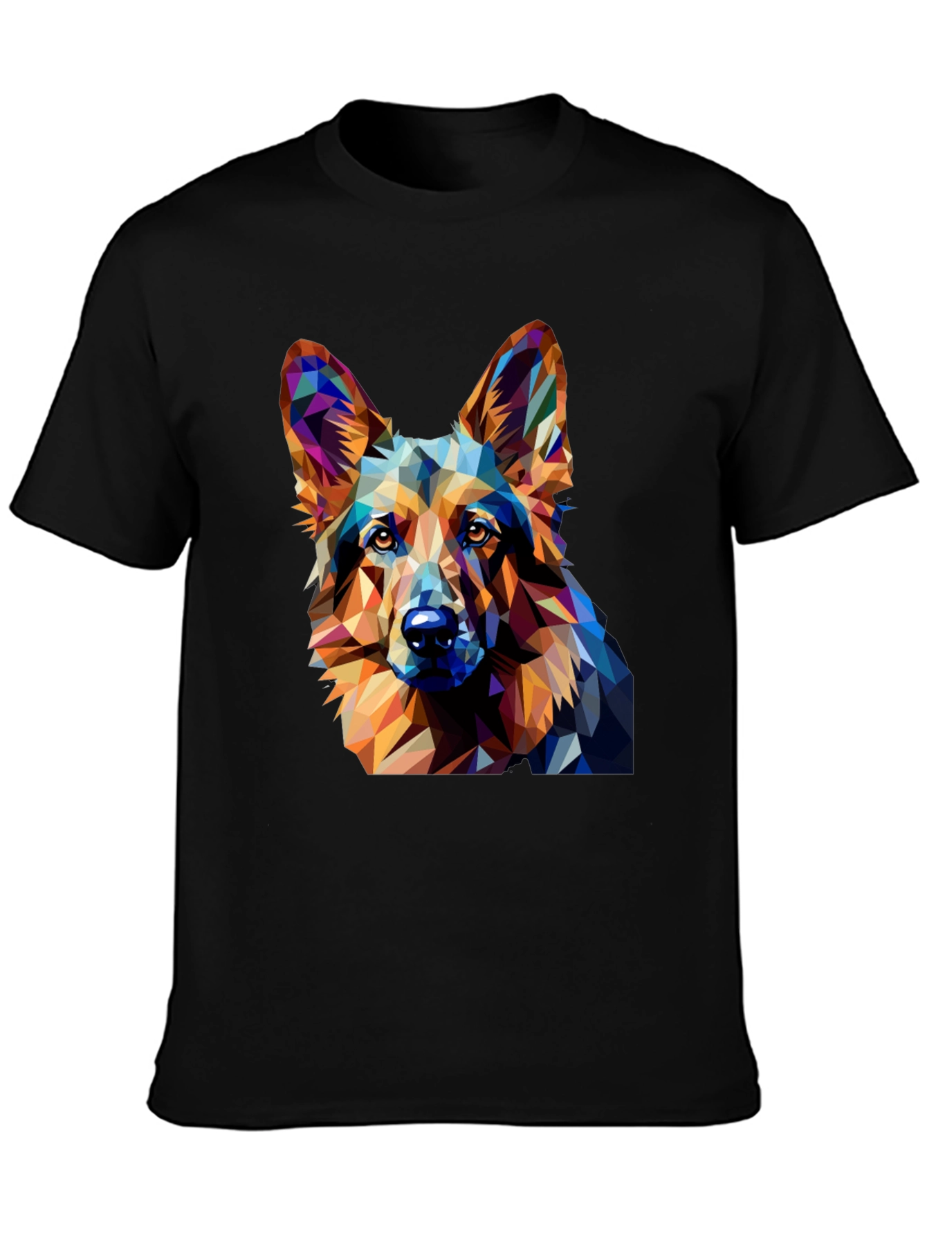 Geometric Dog T-Shirt - Modern Artistic Tee