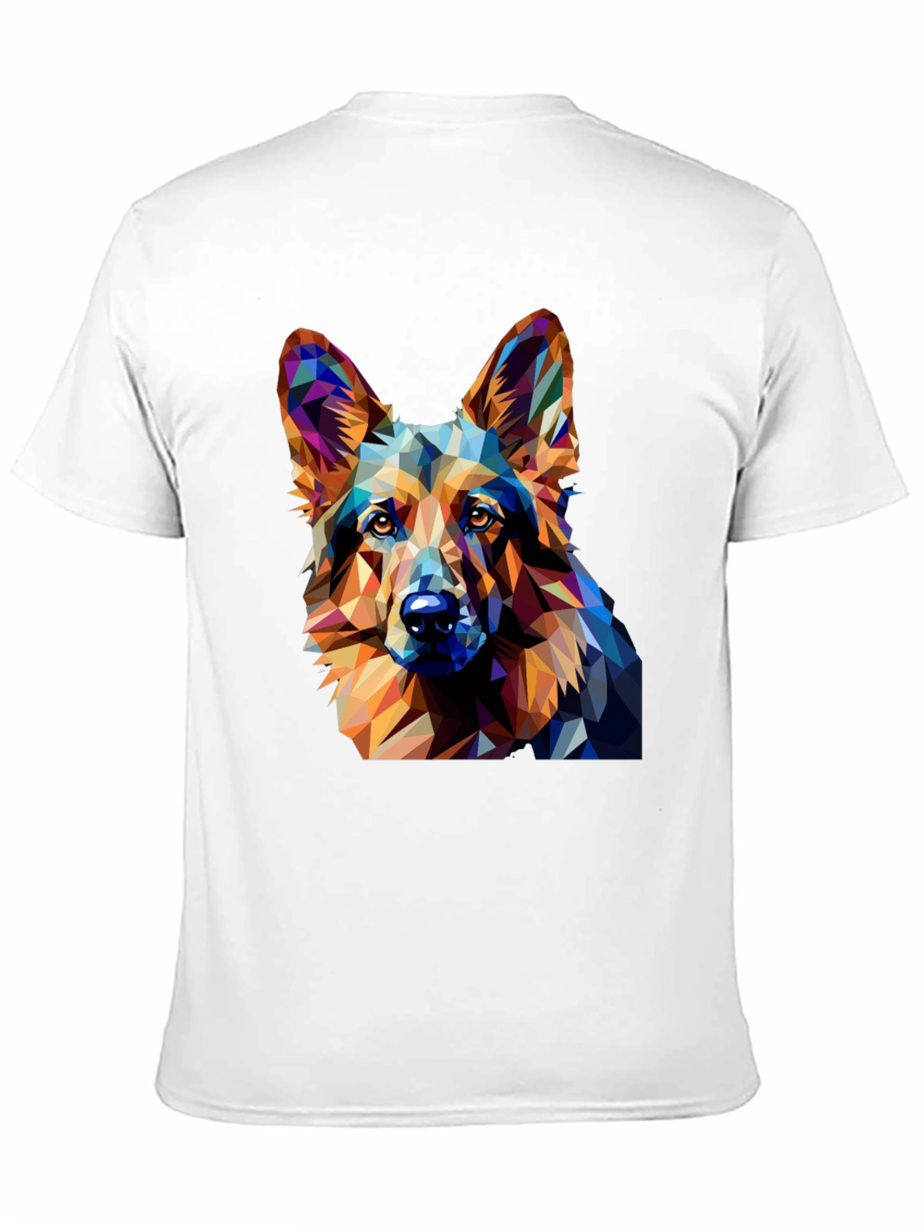 Geometric Dog T-Shirt - Modern Artistic Tee