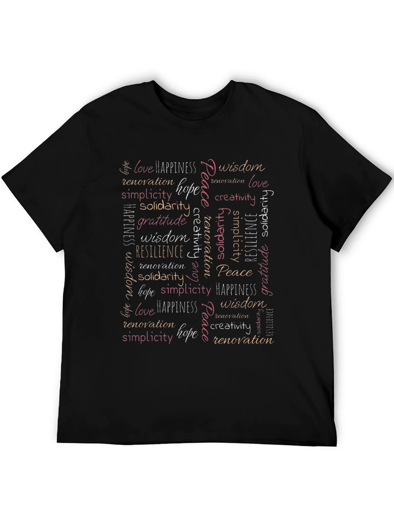 Inspirational Word Art Graphic T-Shirt