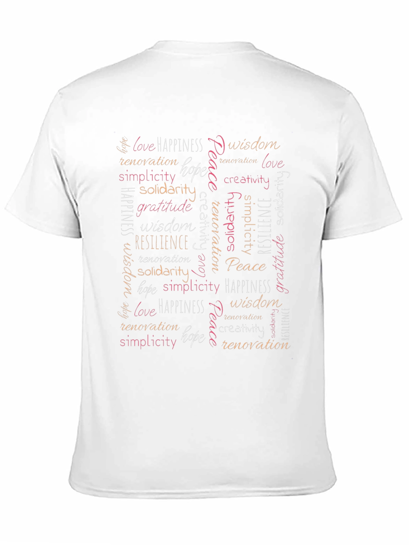 Inspirational Word Art Graphic T-Shirt