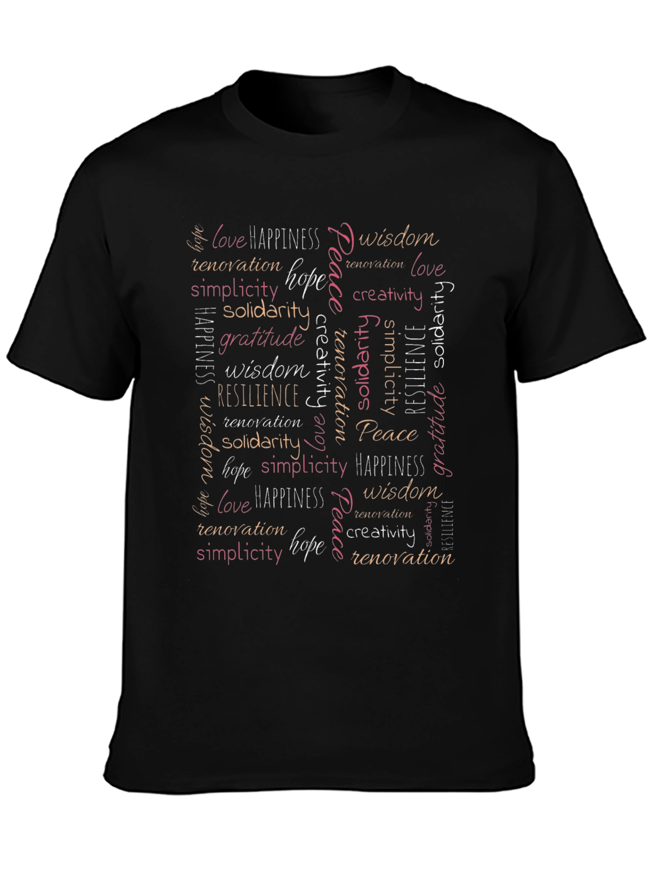 Inspirational Word Art Graphic T-Shirt