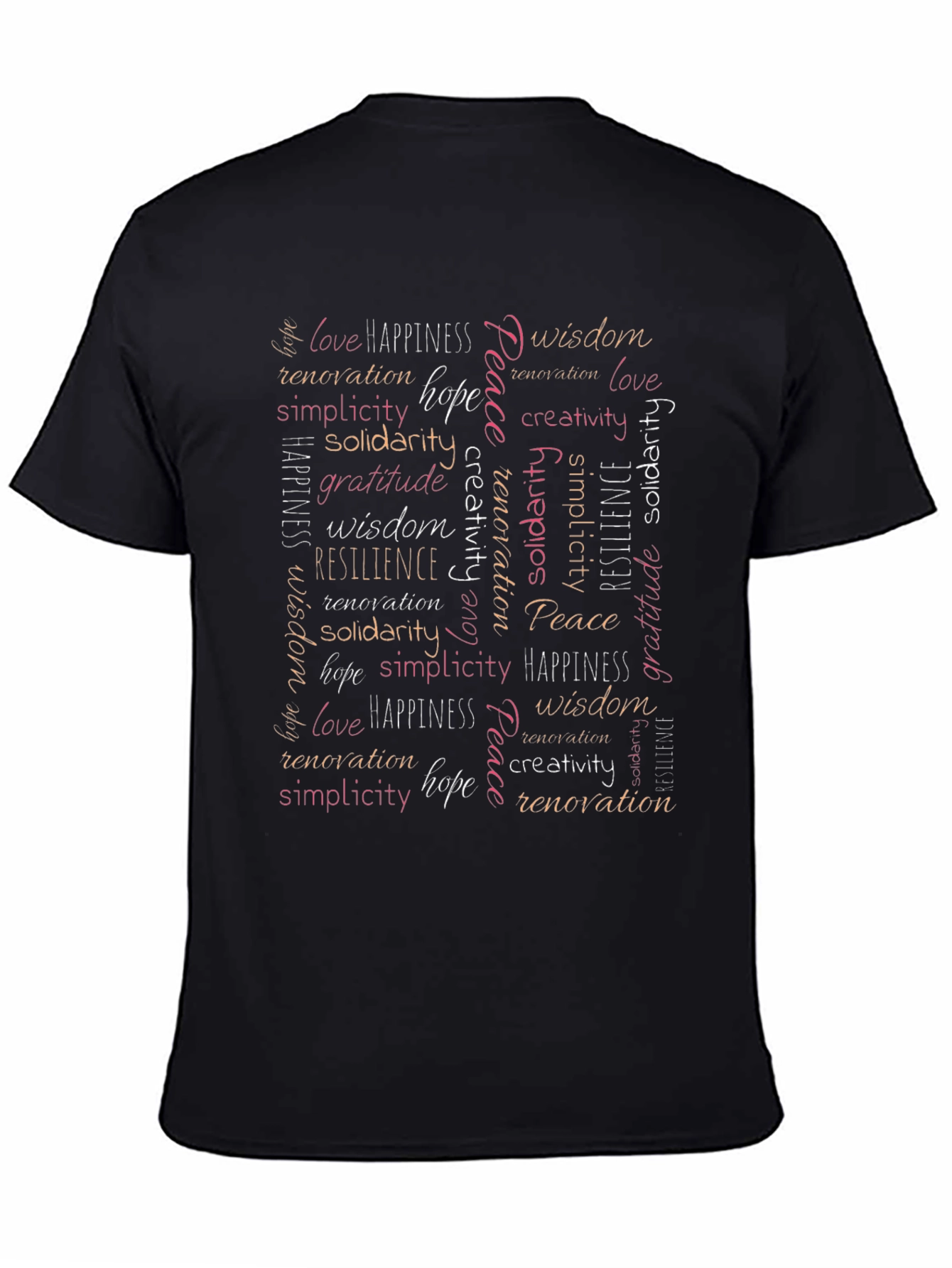 Inspirational Word Art Graphic T-Shirt